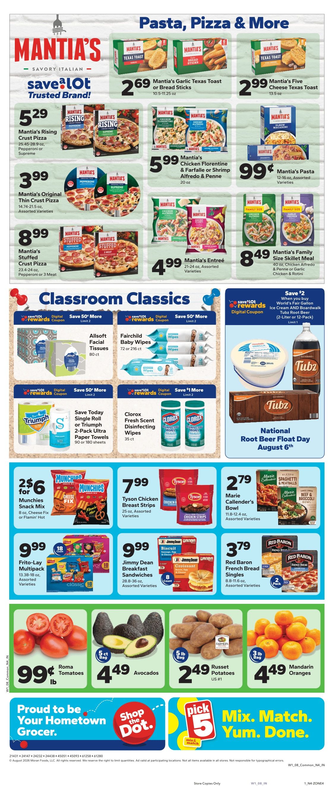 Save a Lot Food Stores (Spencer, IN) Weekly Ad August 5 - 11, 2026