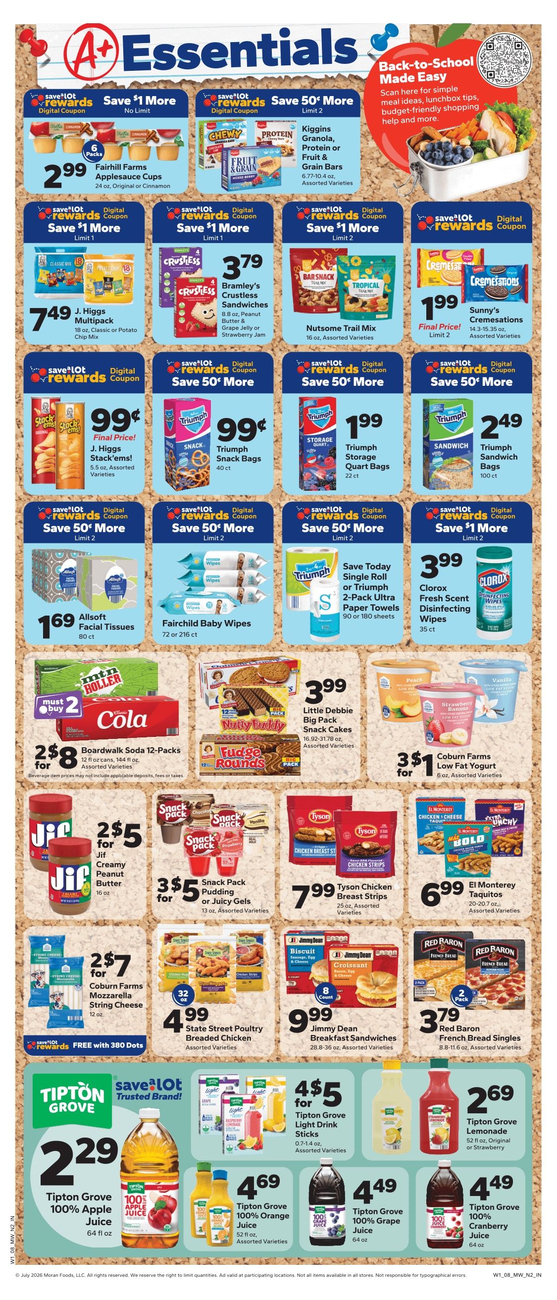 Save a Lot Food Stores (Rockford and other locations, IL) Weekly Ad August 5 - 18, 2026