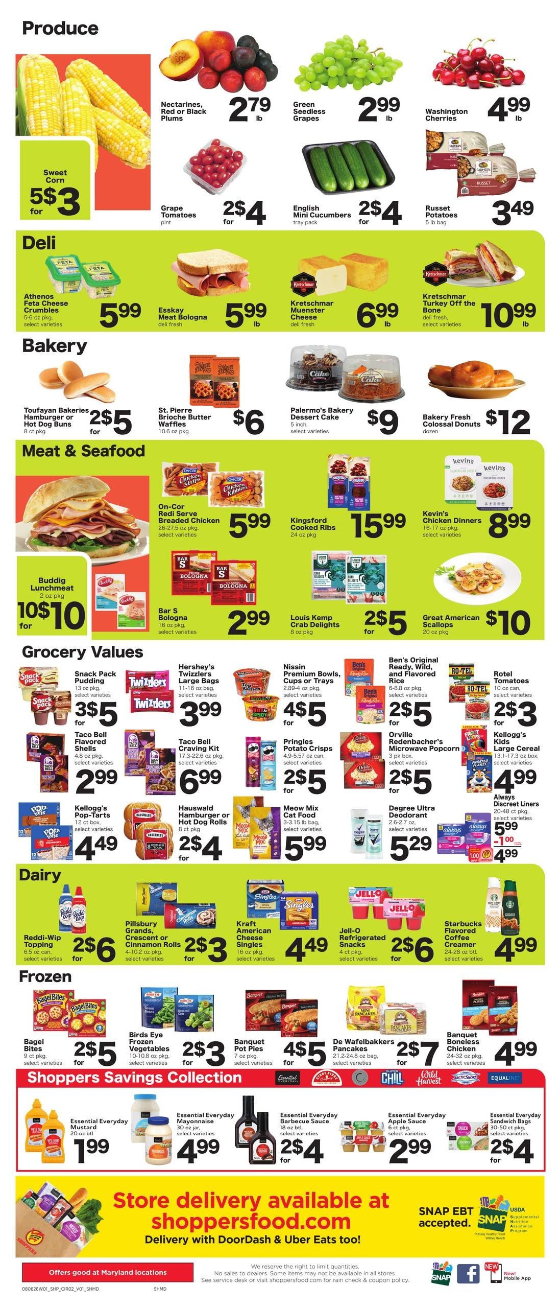 Shoppers (Washington–Millersville Area, DC–MD) Weekly Savings Weekly Ad August 6 - 12, 2026