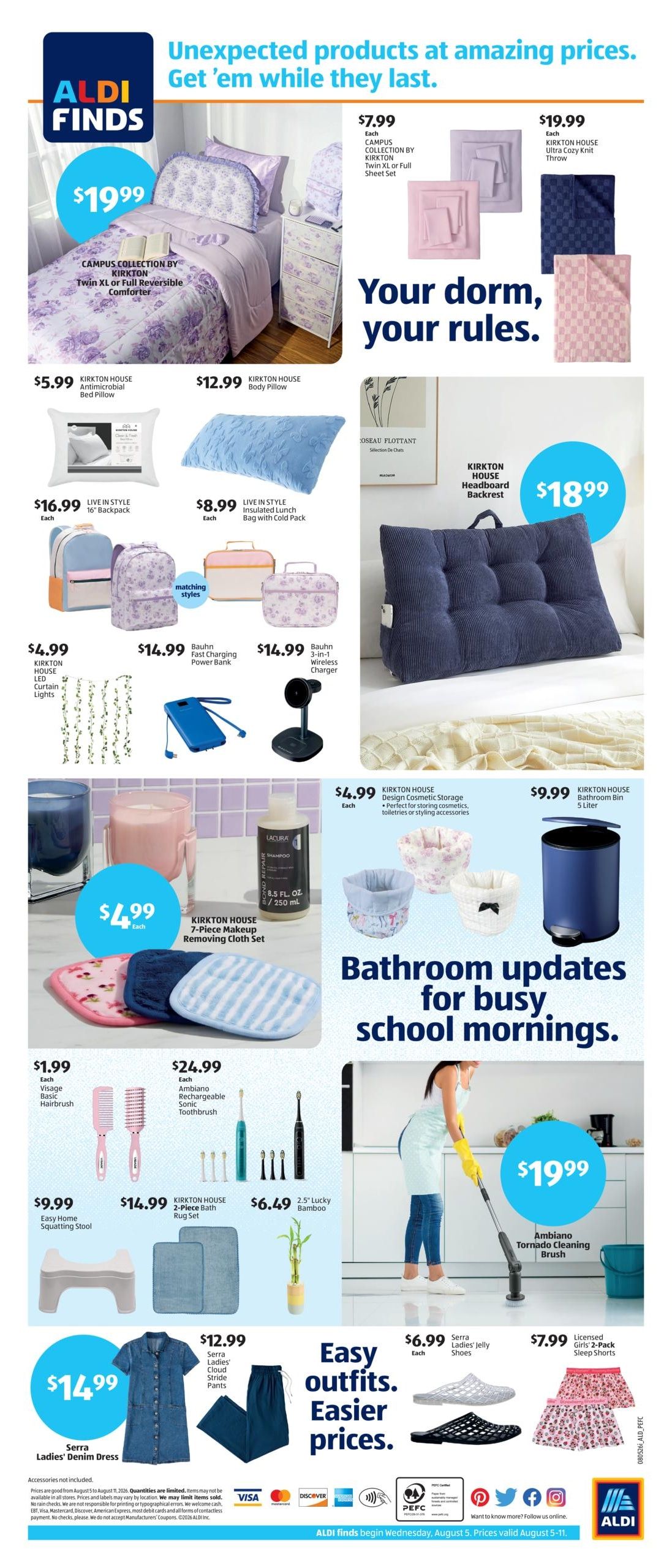 ALDI (CT, NJ, NY) Weekly Ad August 5 - 11, 2026