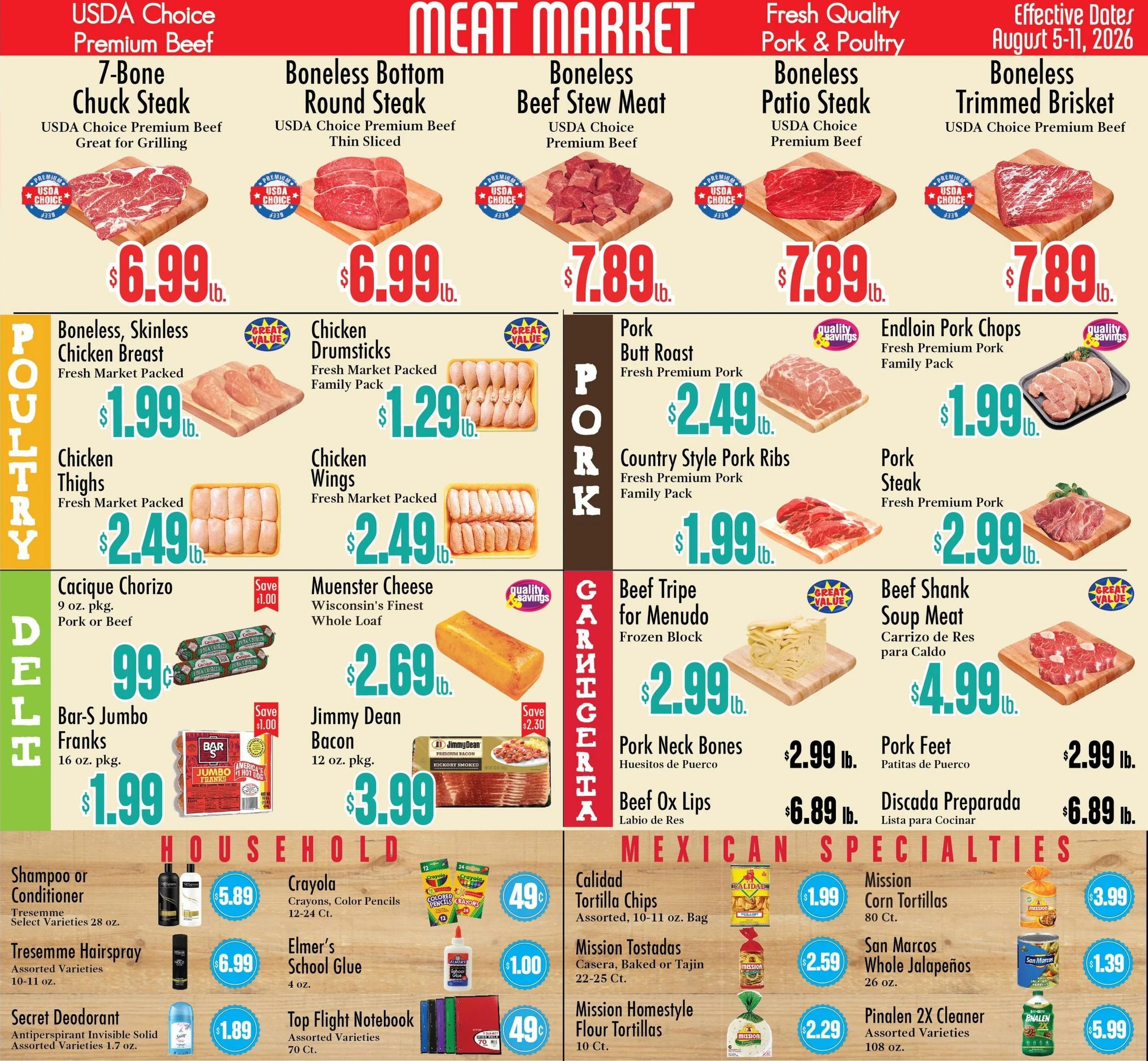Food City Supermarkets (El Paso Area, TX) Weekly Ad August 5 - 11, 2026