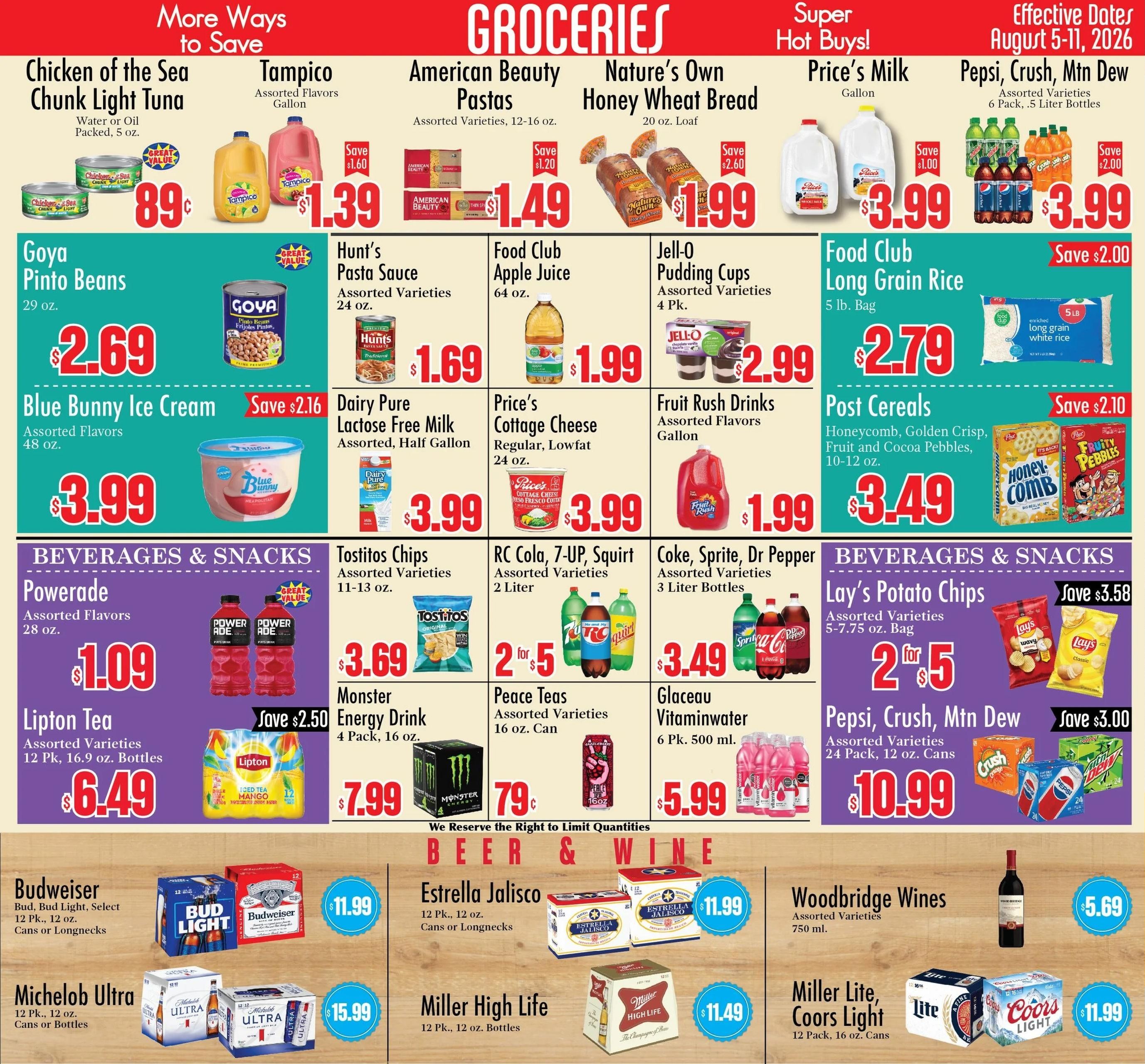 Food City Supermarkets (El Paso Area, TX) Weekly Ad August 5 - 11, 2026