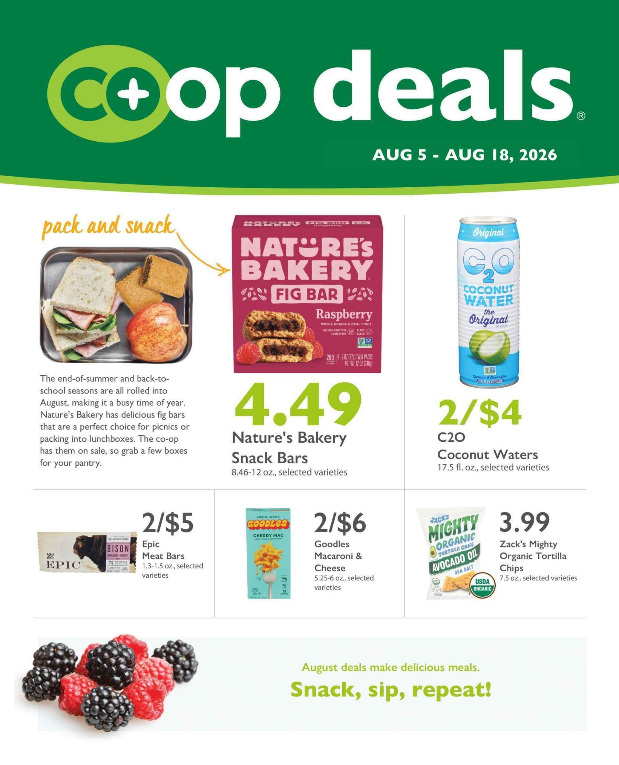 TPSS Co-op Weekly Ad August 5 - 18, 2026