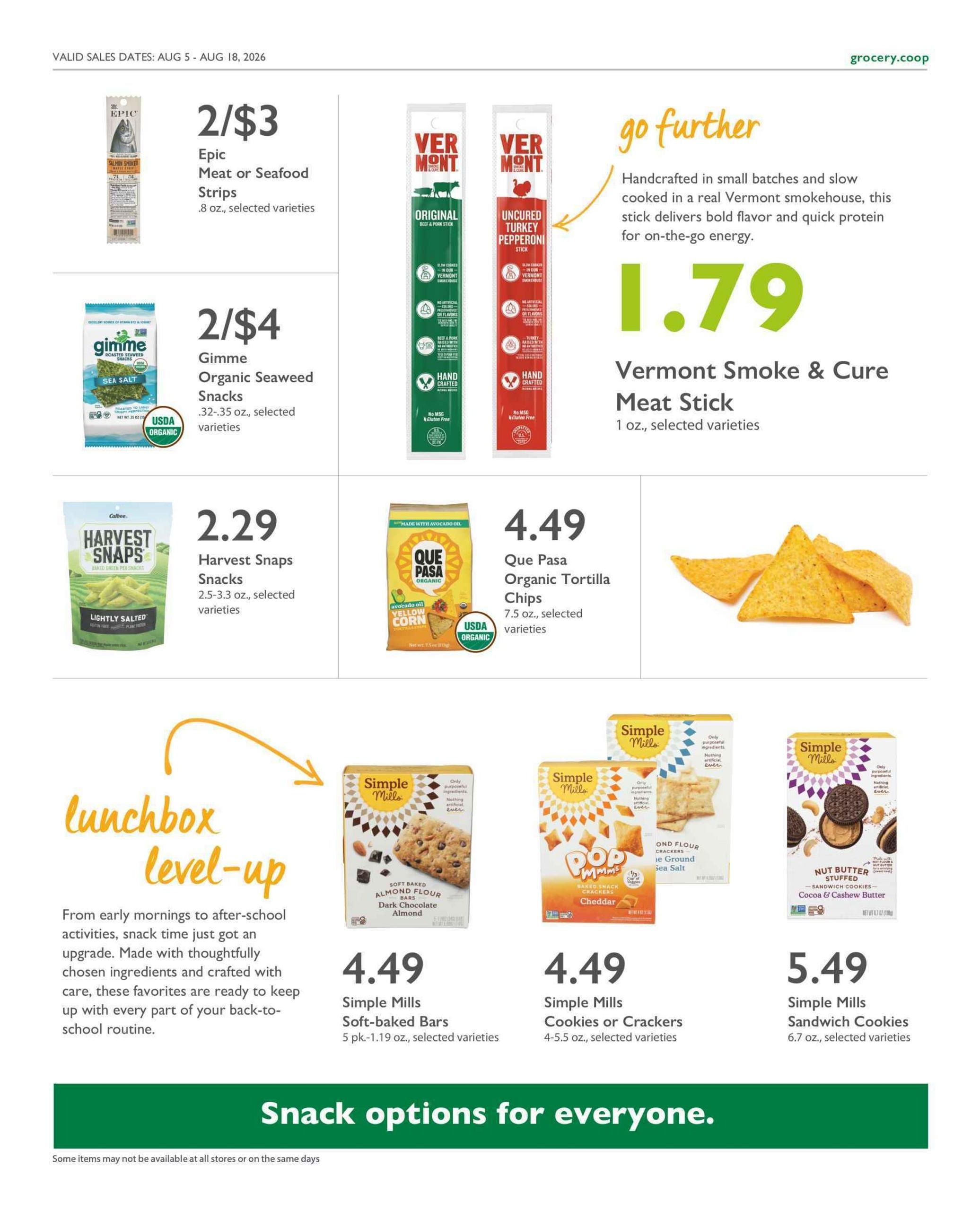 TPSS Co-op Weekly Ad August 5 - 18, 2026
