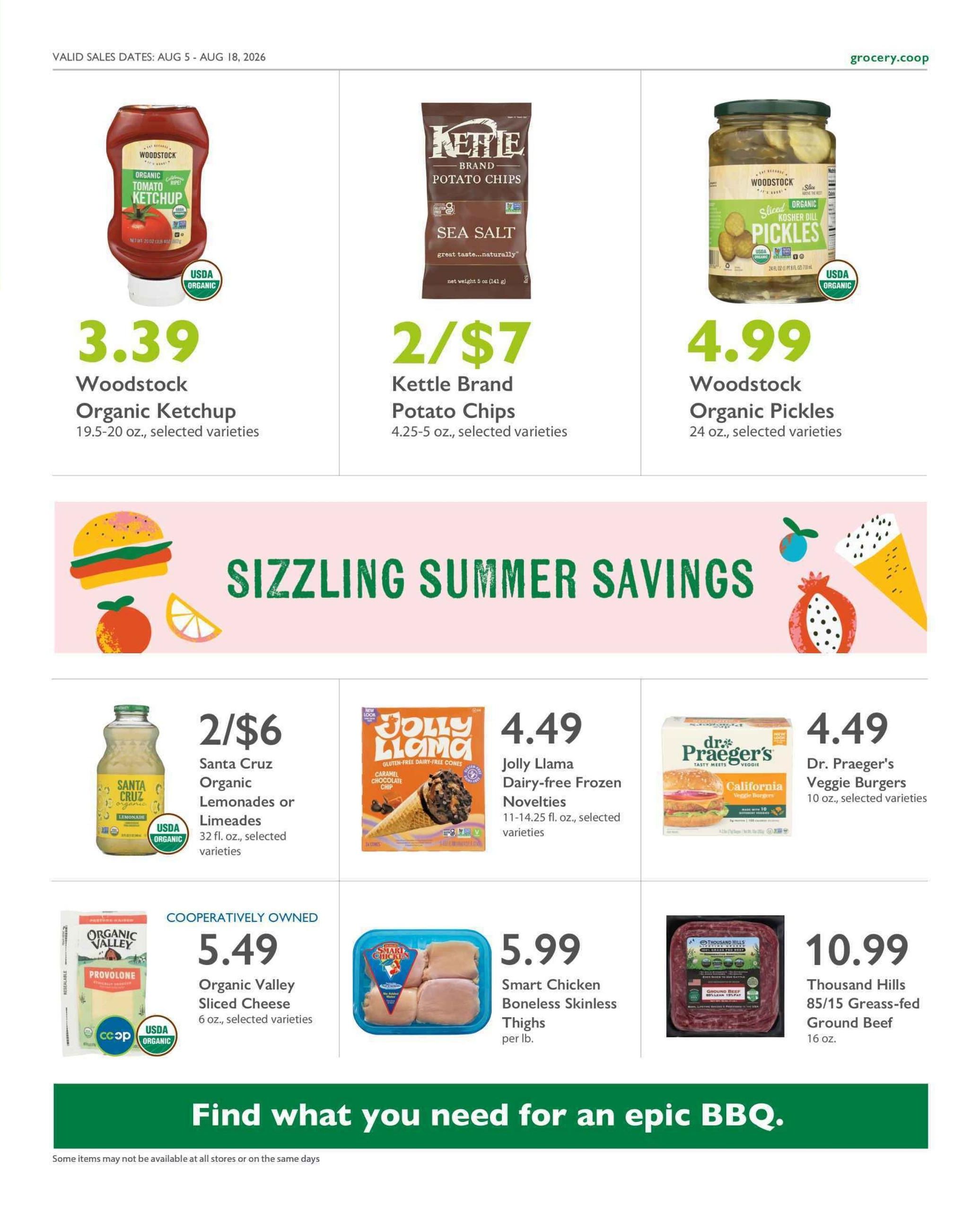 TPSS Co-op Weekly Ad August 5 - 18, 2026