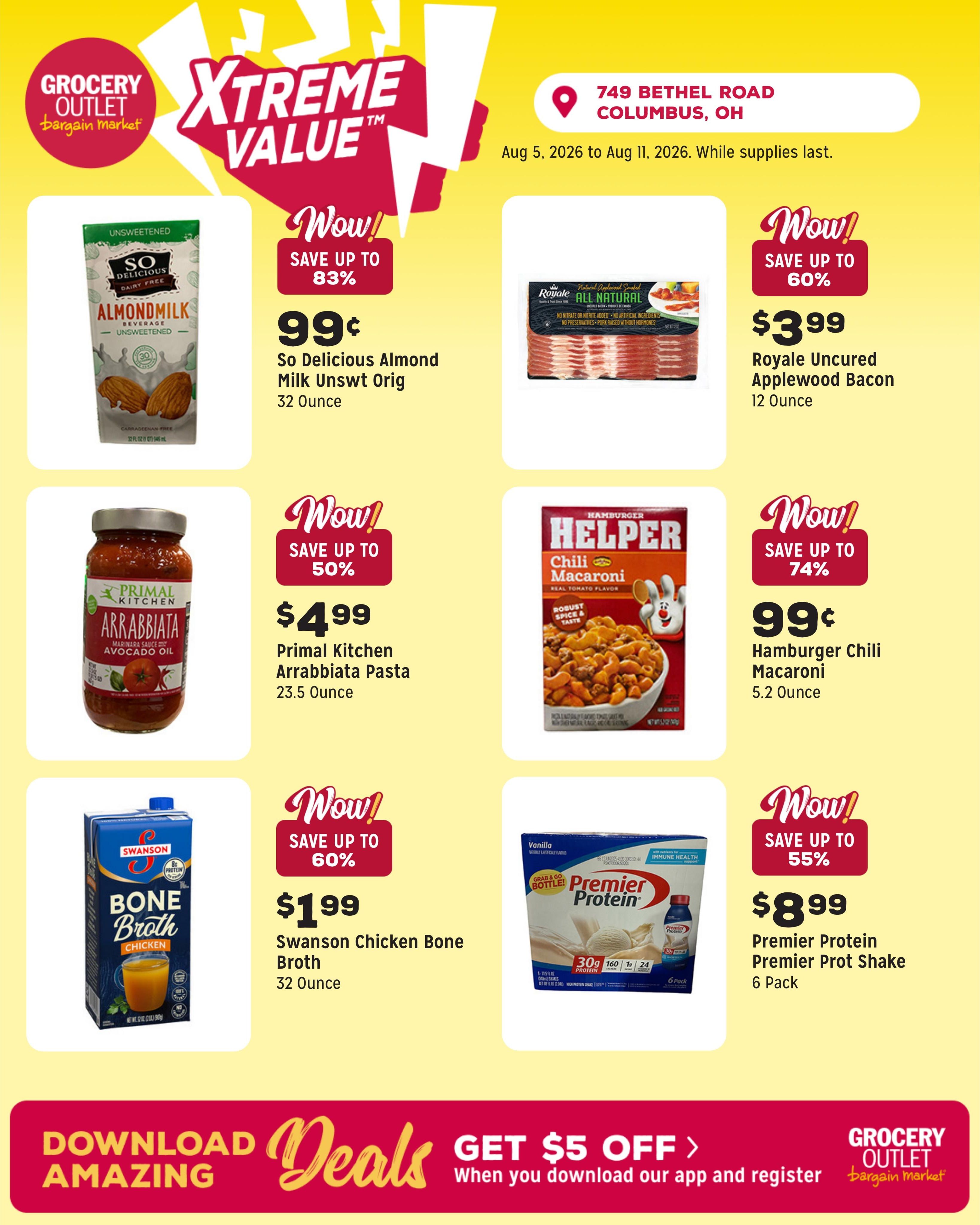Grocery Outlet (Columbus–Groveport Area, OH) Weekly Ad August 5 - 11, 2026