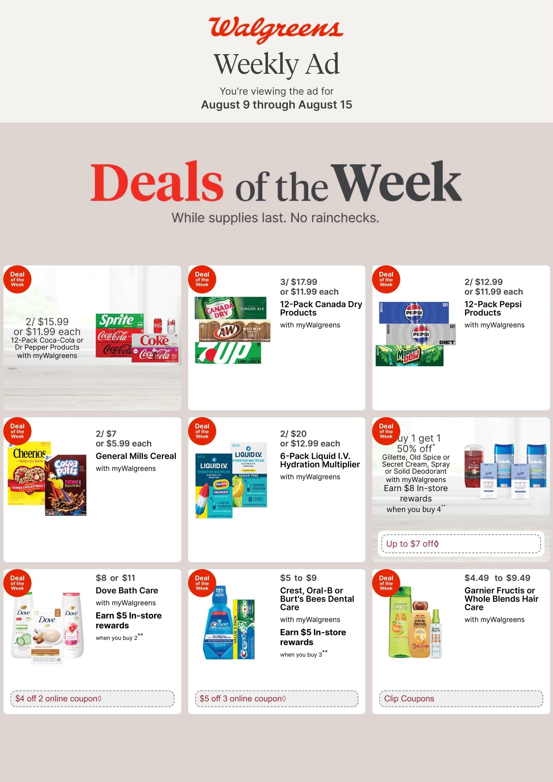 Walgreens (AK) Weekly Ad August 9 - 15, 2026