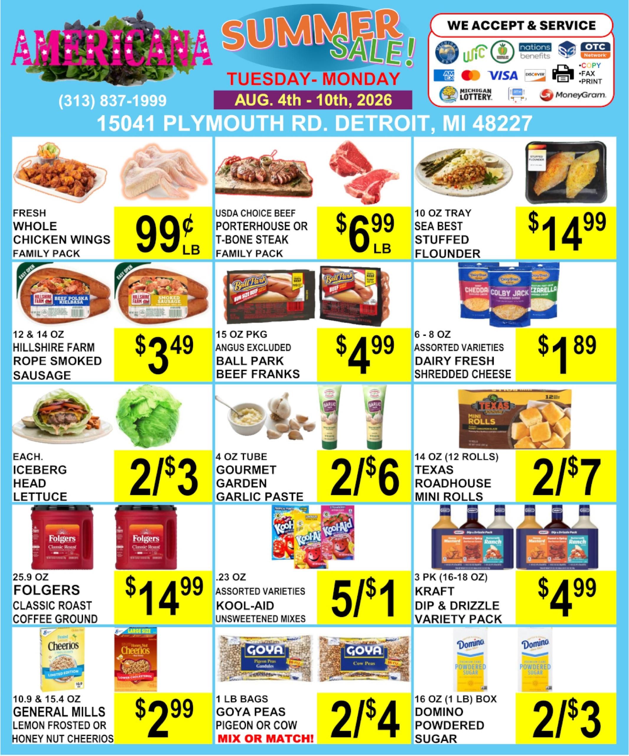 Americana Foods Weekly Ad August 4 - 10, 2026