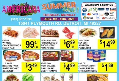 Americana Foods Weekly Ad August 4 - 10, 2026