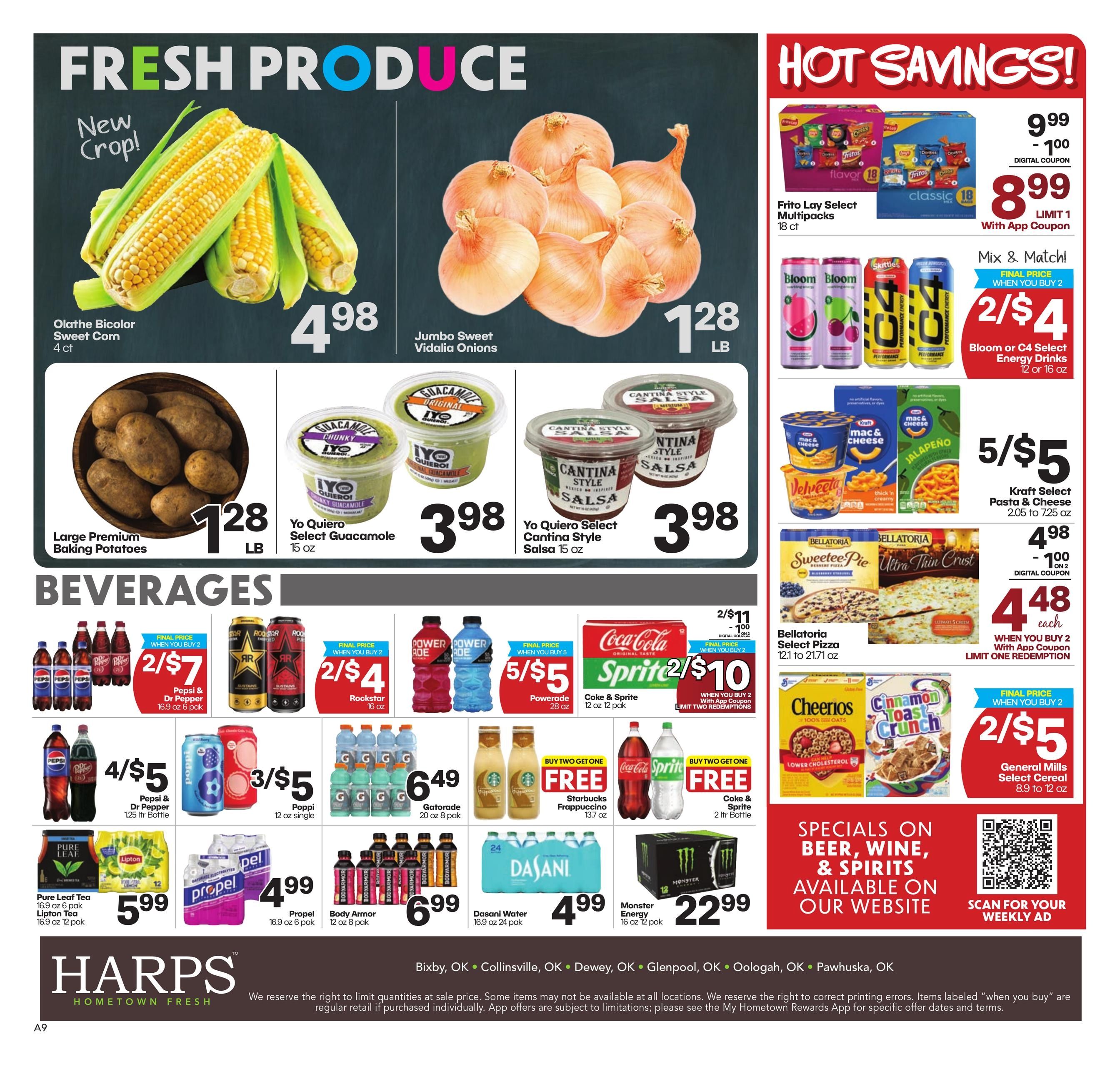 Harps Foods (Kaw City Area, OK) Weekly Ad August 5 - 11, 2026