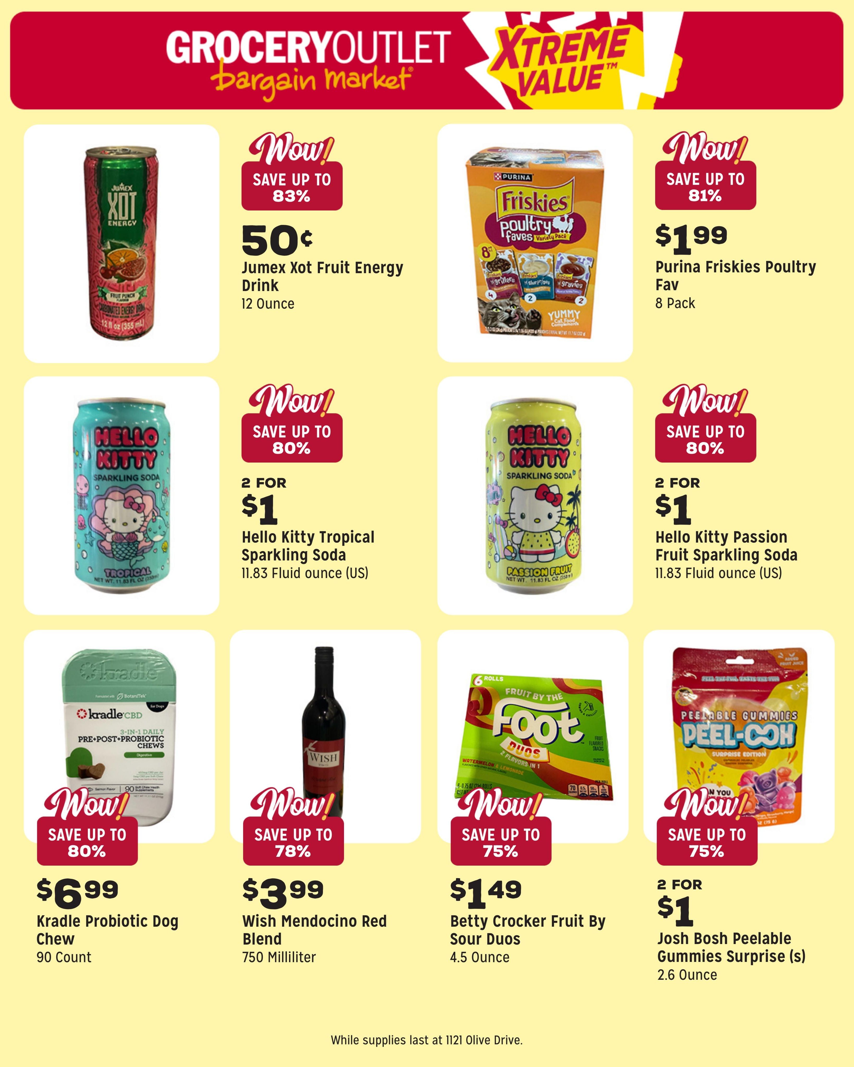 Grocery Outlet (Bakersfield Area, CA) Weekly Ad August 5 - 11, 2026