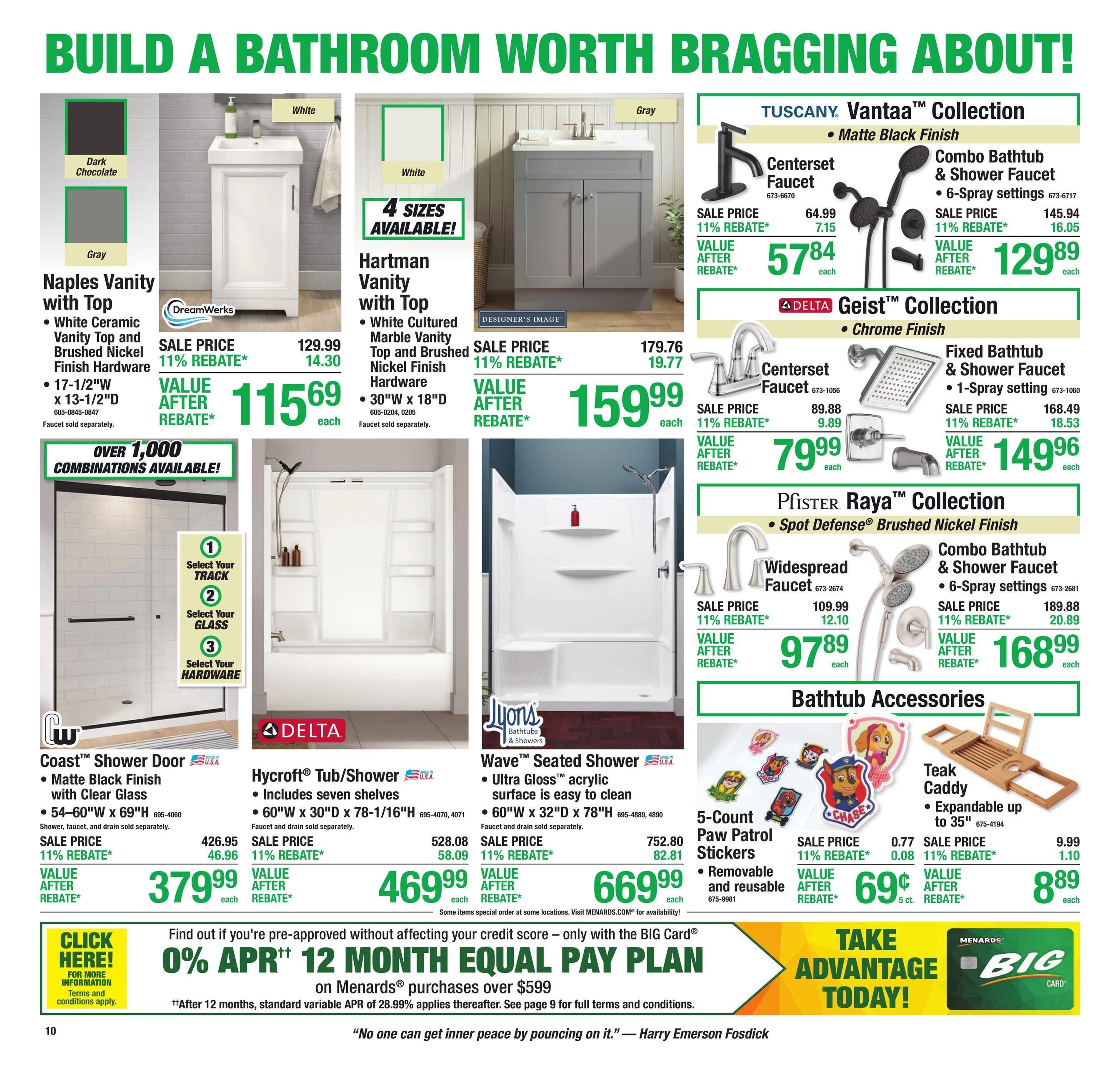 Menards (IA, IL, WI) 11% Rebate Sale Weekly Ad August 5 - 17, 2026