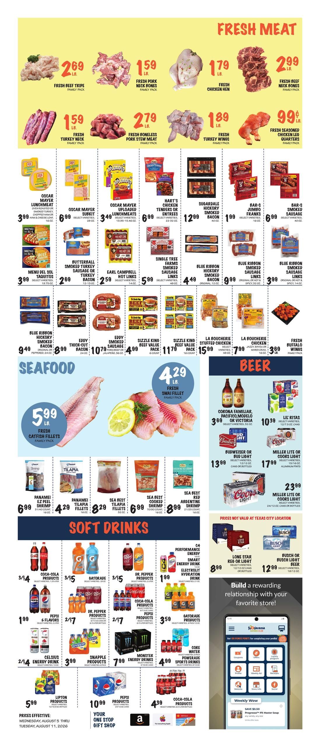 Foodarama Weekly Ad August 5 - 11, 2026