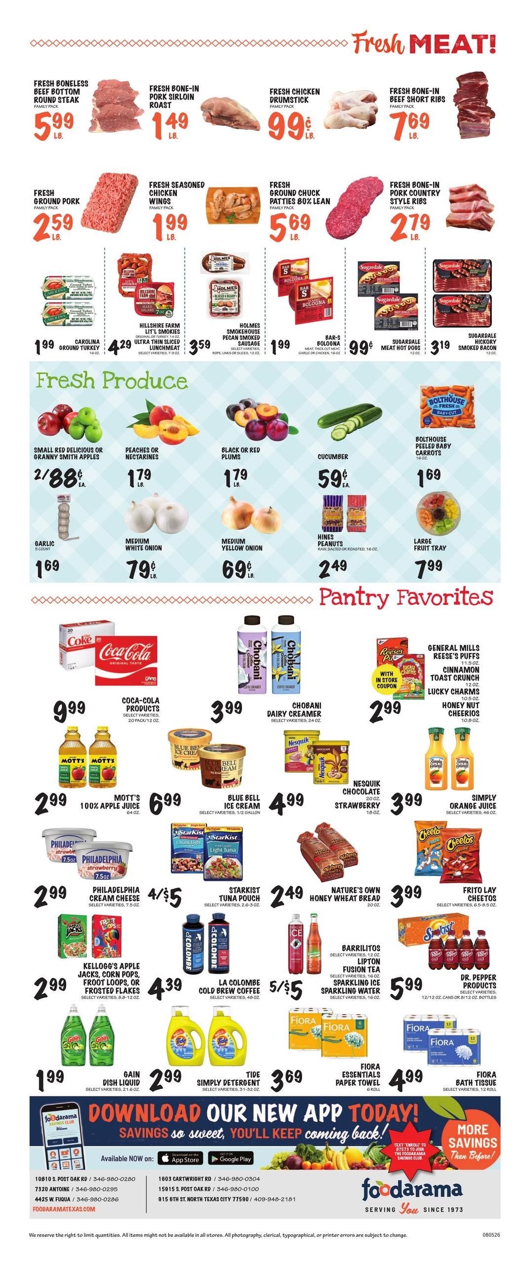 Foodarama Weekly Ad August 5 - 11, 2026