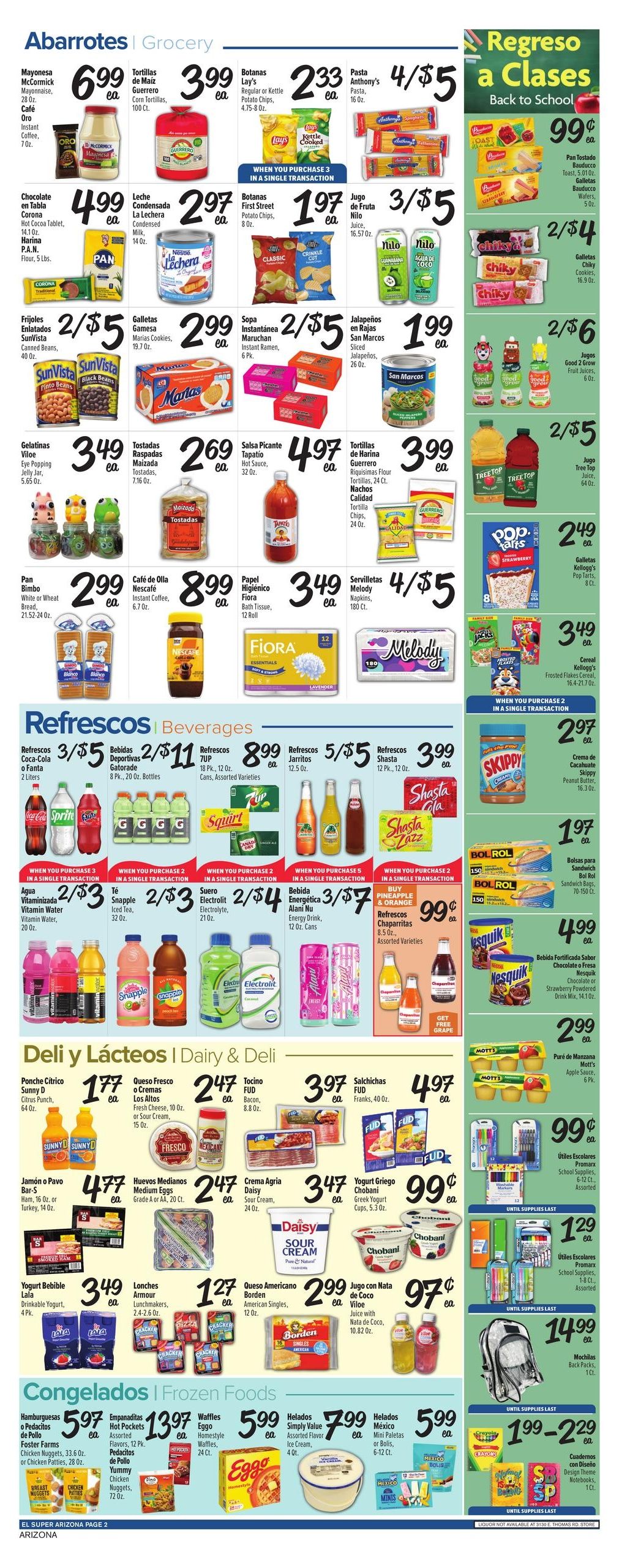 El Super (AZ) Weekly Ad August 5 - 11, 2026