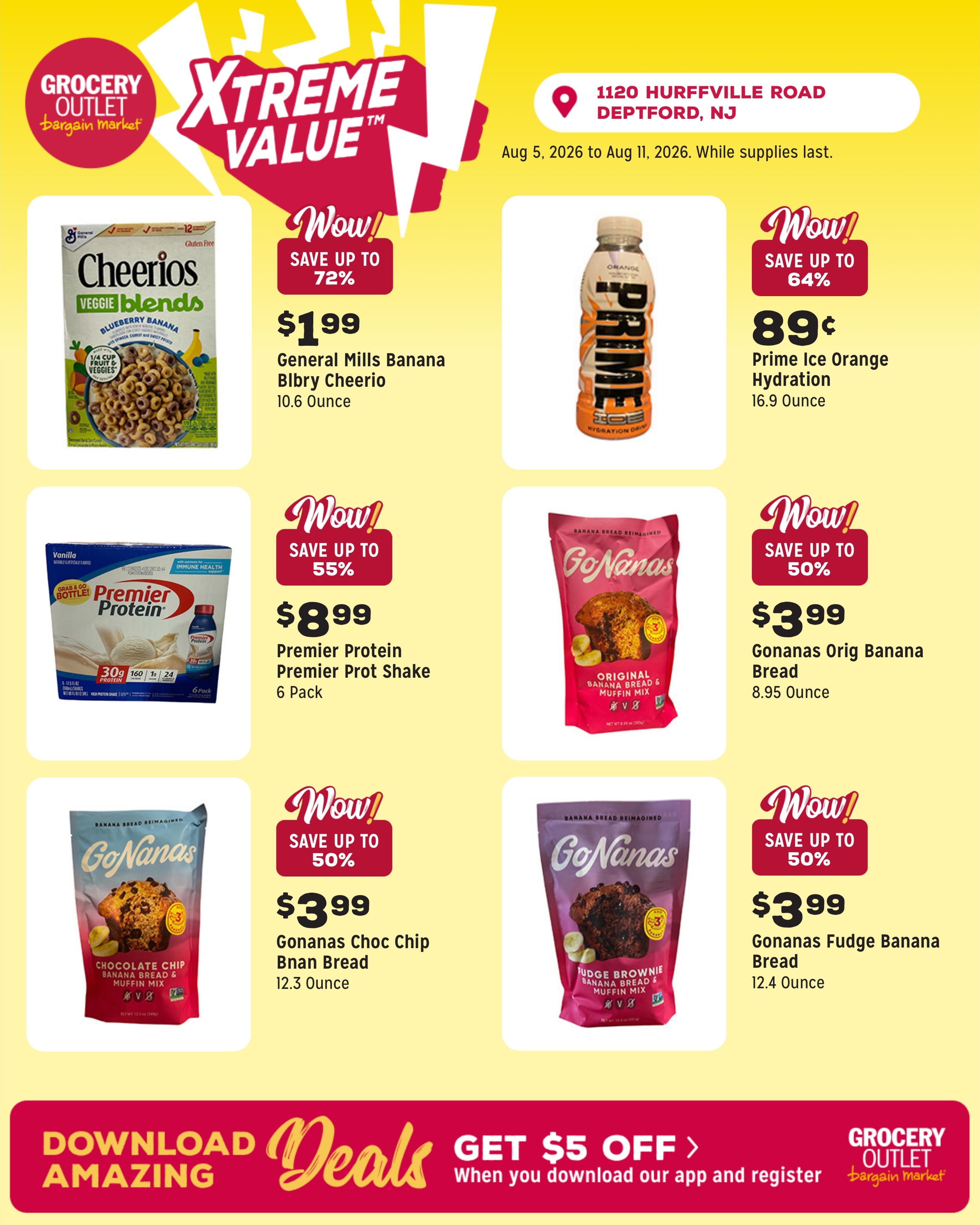 Grocery Outlet (Haddonfield Area, NJ) Weekly Ad August 5 - 11, 2026