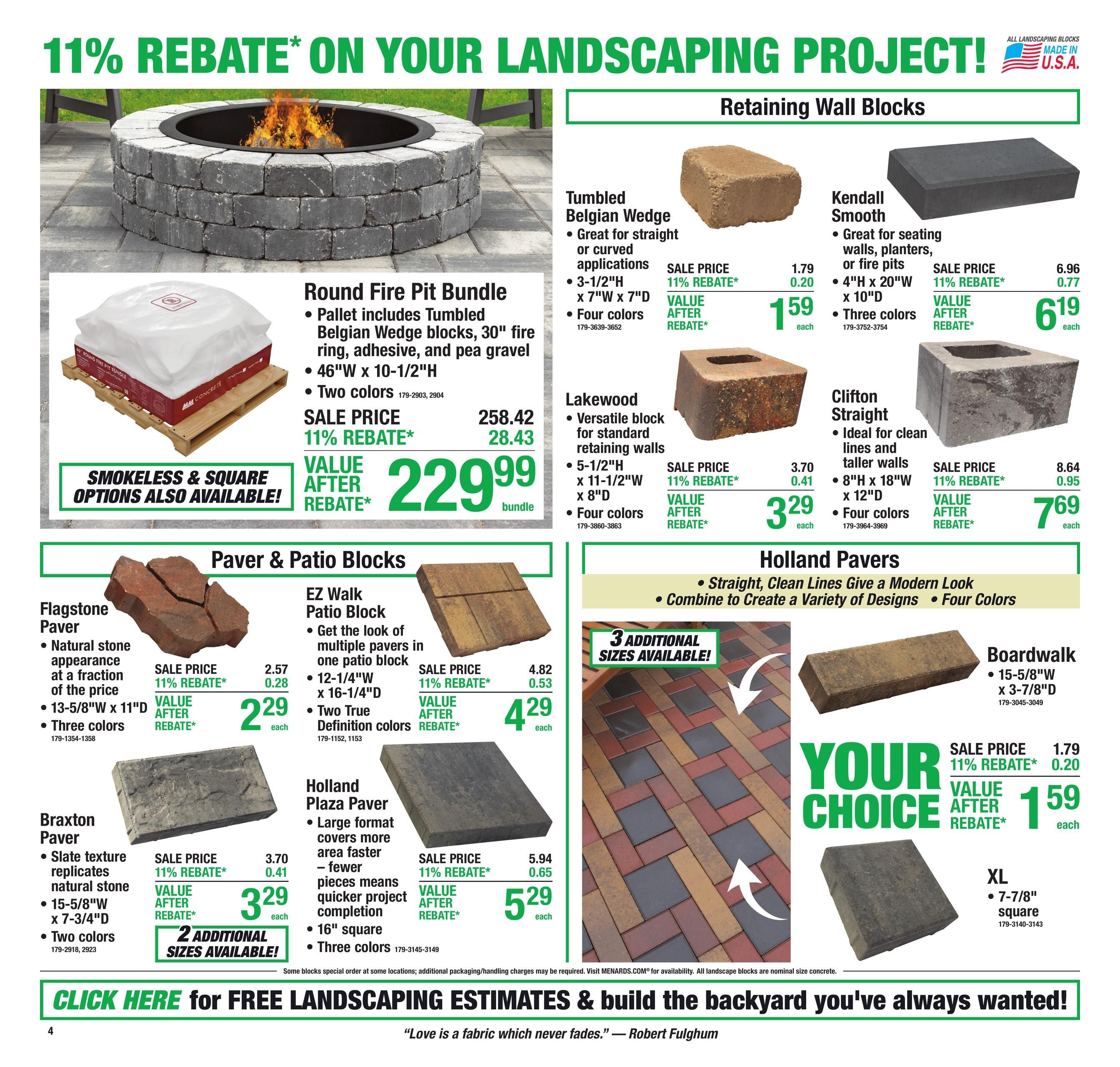 Menards (Taylor–Southgate Area, MI) 11% Rebate Sale Weekly Ad August 5 - 17, 2026