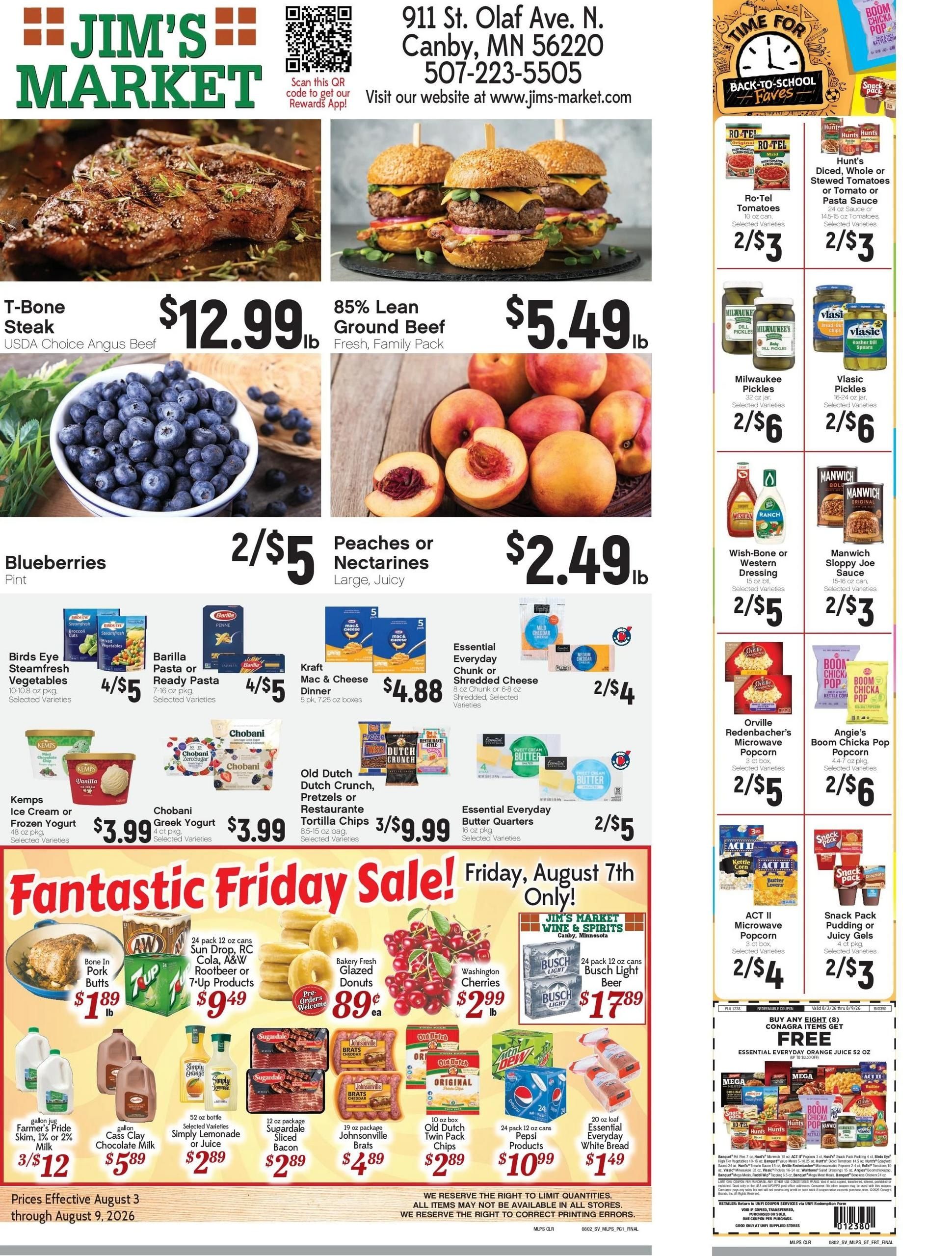 Jim's Market Weekly Ad August 3 - 9, 2026