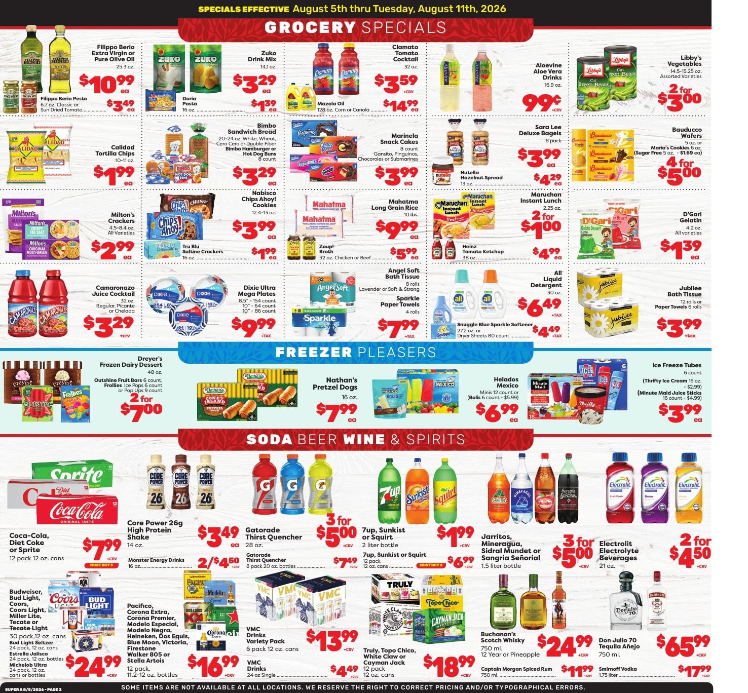 Super A Foods Weekly Ad August 5 - 11, 2026