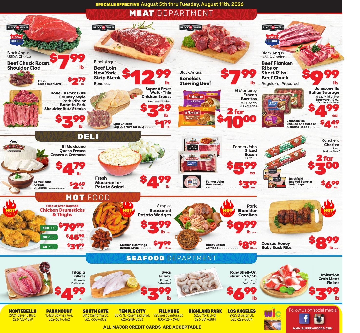 Super A Foods Weekly Ad August 5 - 11, 2026