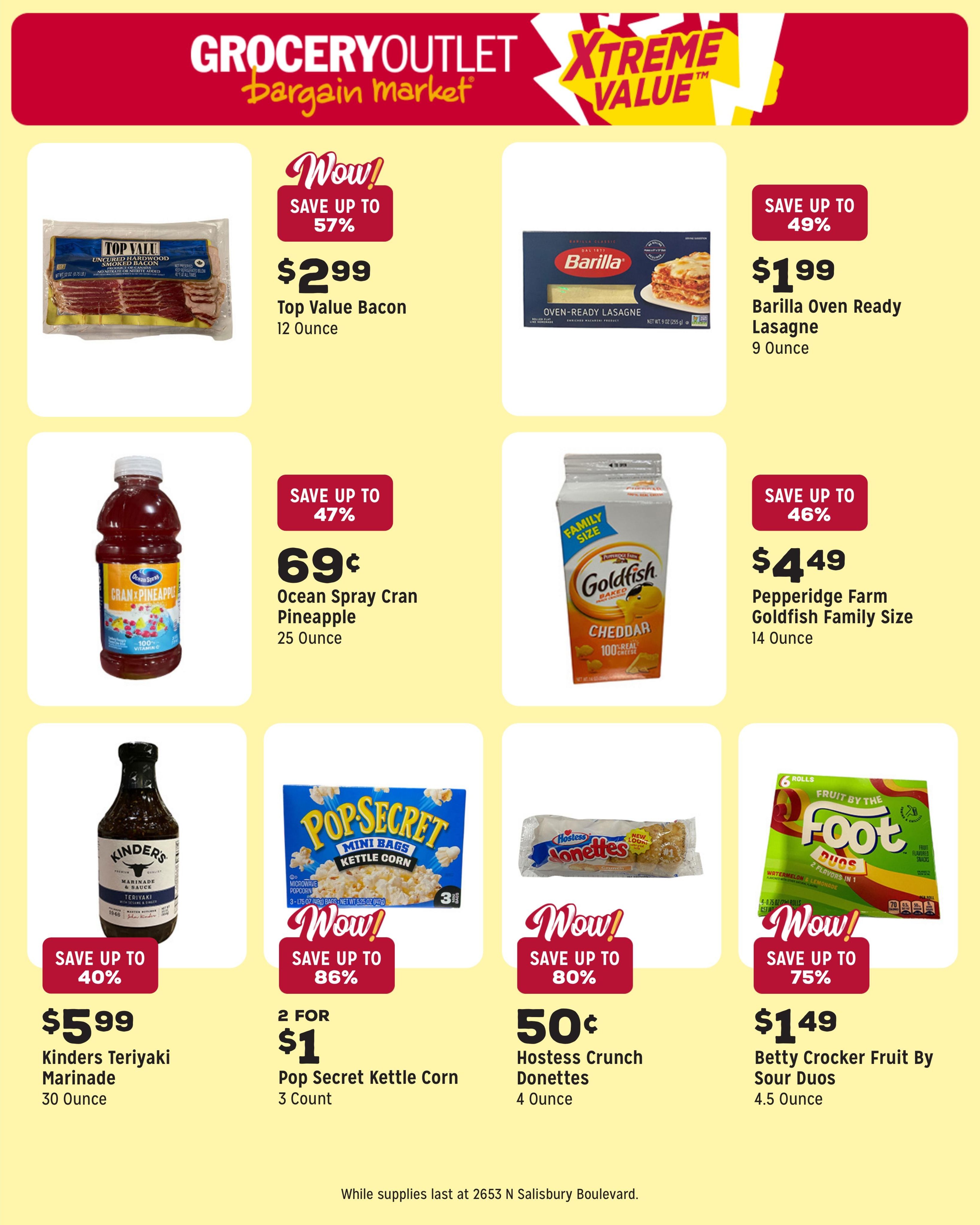Grocery Outlet (Salisbury Area, MD) Weekly Ad August 5 - 11, 2026