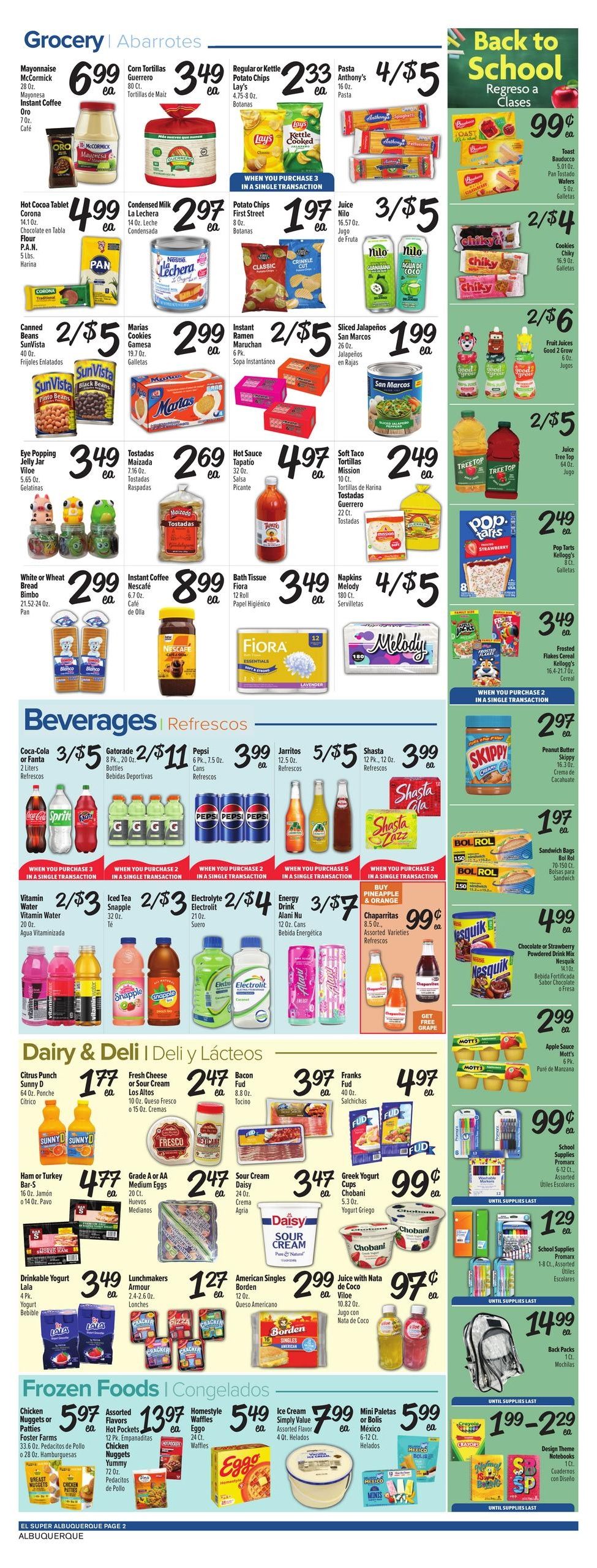 El Super (Rio Rancho–Albuquerque Area, NM) Weekly Ad August 5 - 11, 2026