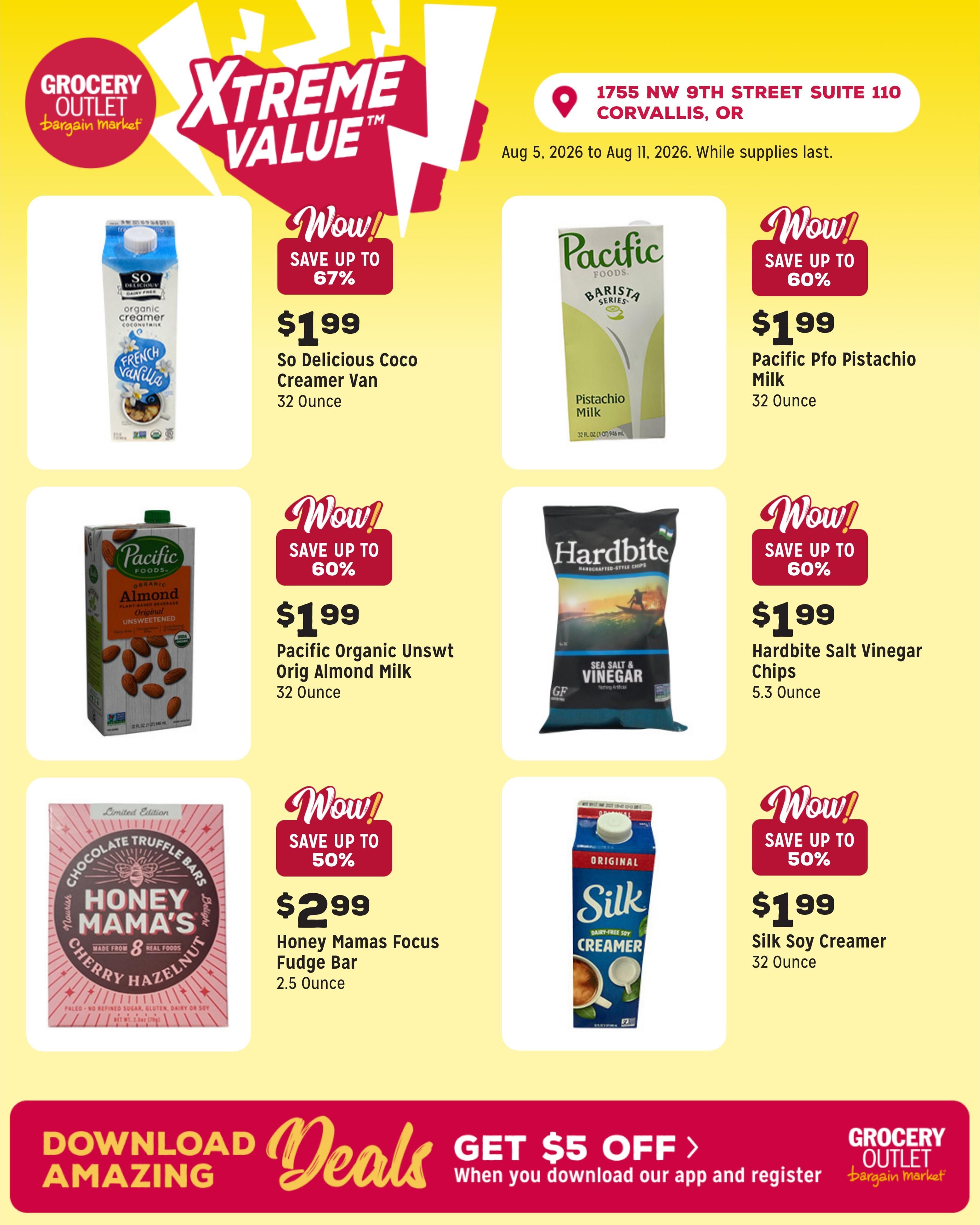 Grocery Outlet (Corvallis Area, OR) Weekly Ad August 5 - 11, 2026