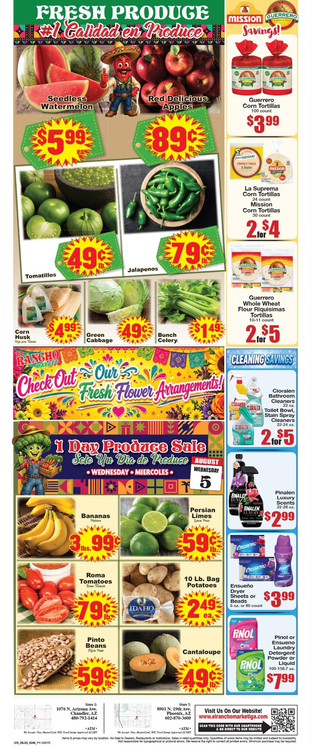 El Rancho Market (Peoria–Tempe Area, AZ) Weekly Ad August 5 - 11, 2026