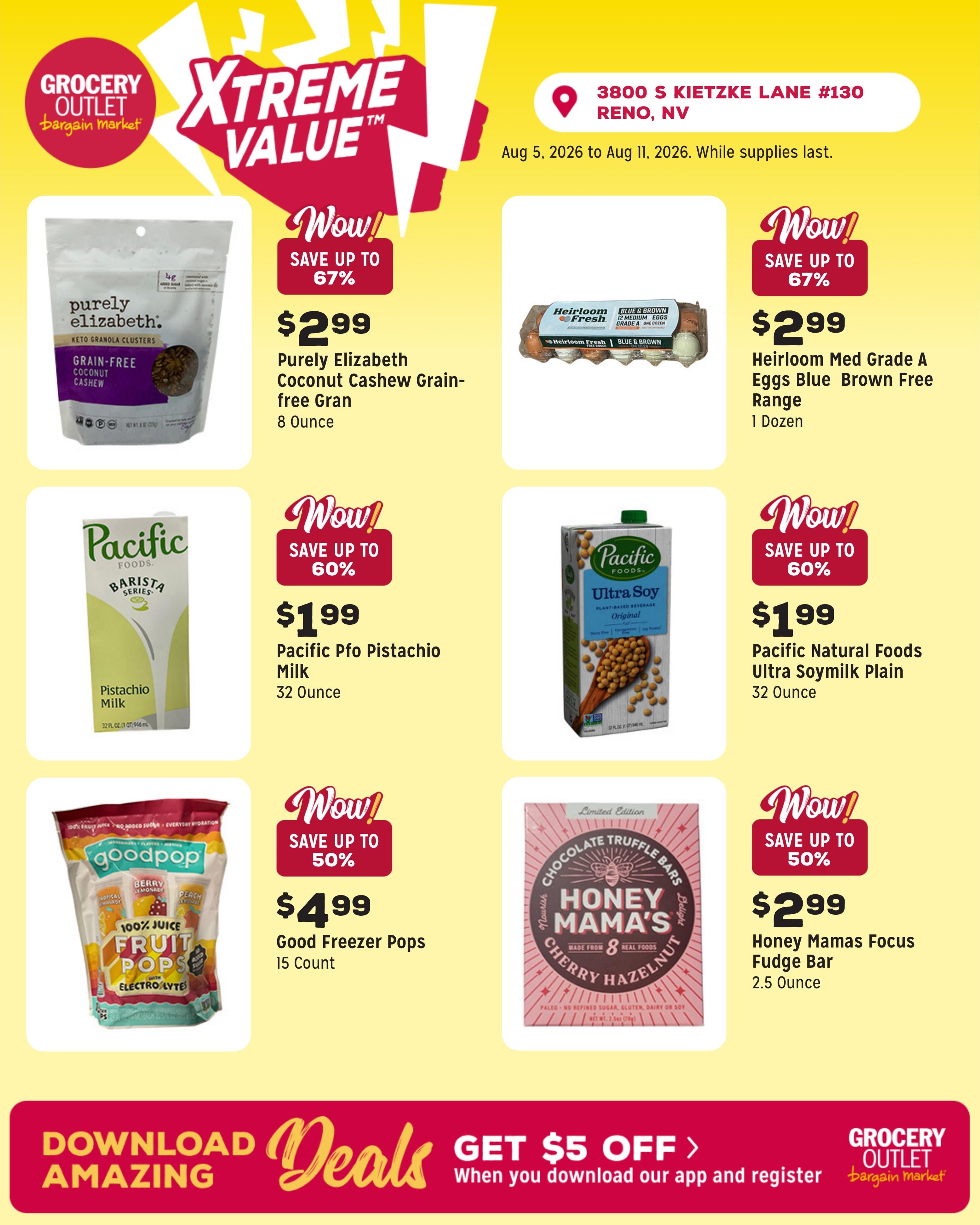 Grocery Outlet (Reno Area, NV) Weekly Ad August 5 - 11, 2026