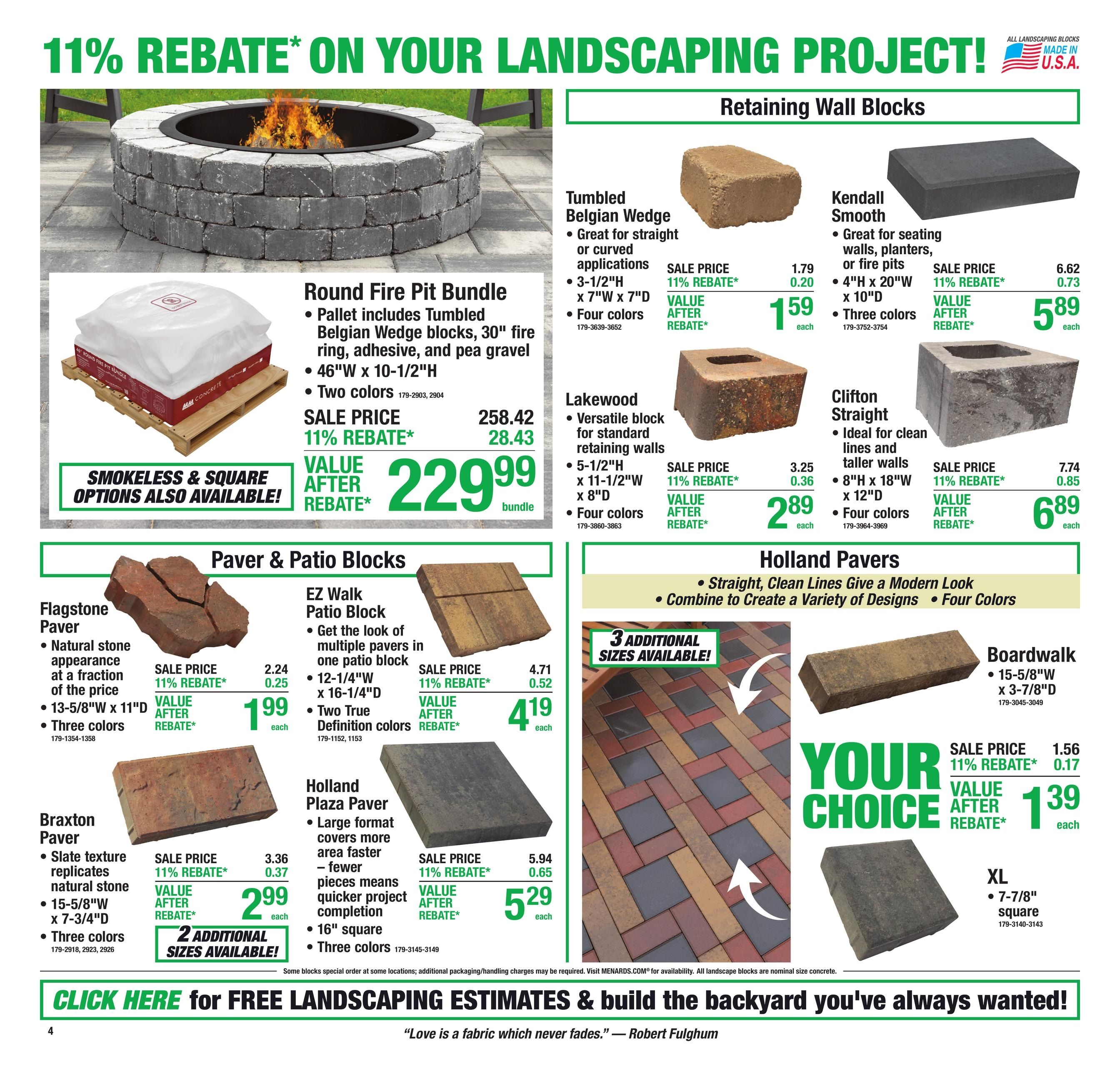 Menards (Aurora Area, IL) 11% Rebate Sale Weekly Ad August 5 - 17, 2026