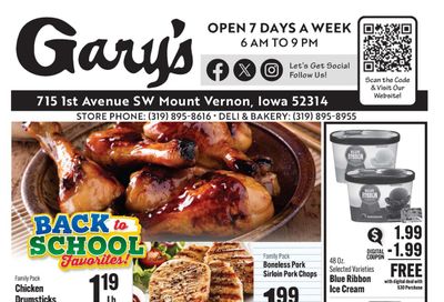 Gary's Foods Weekly Ad August 5 - 11, 2026