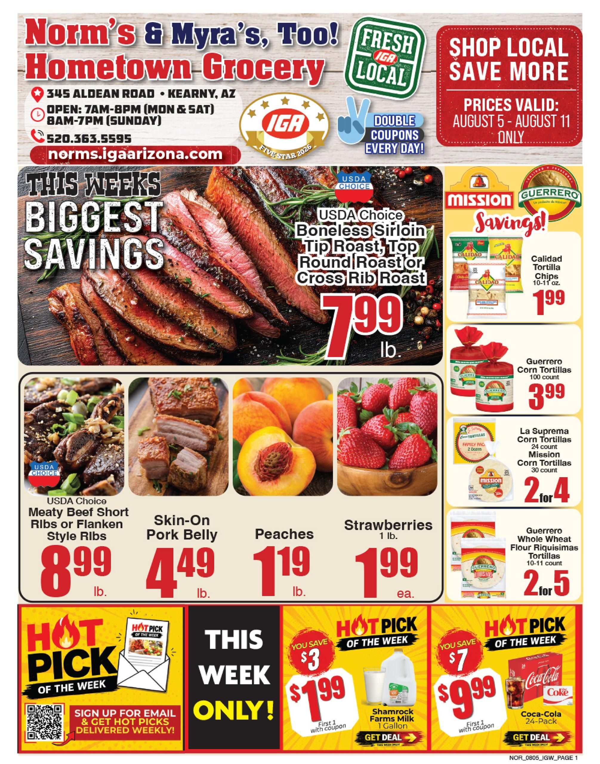 Norm's Hometown Grocery Weekly Ad August 5 - 11, 2026