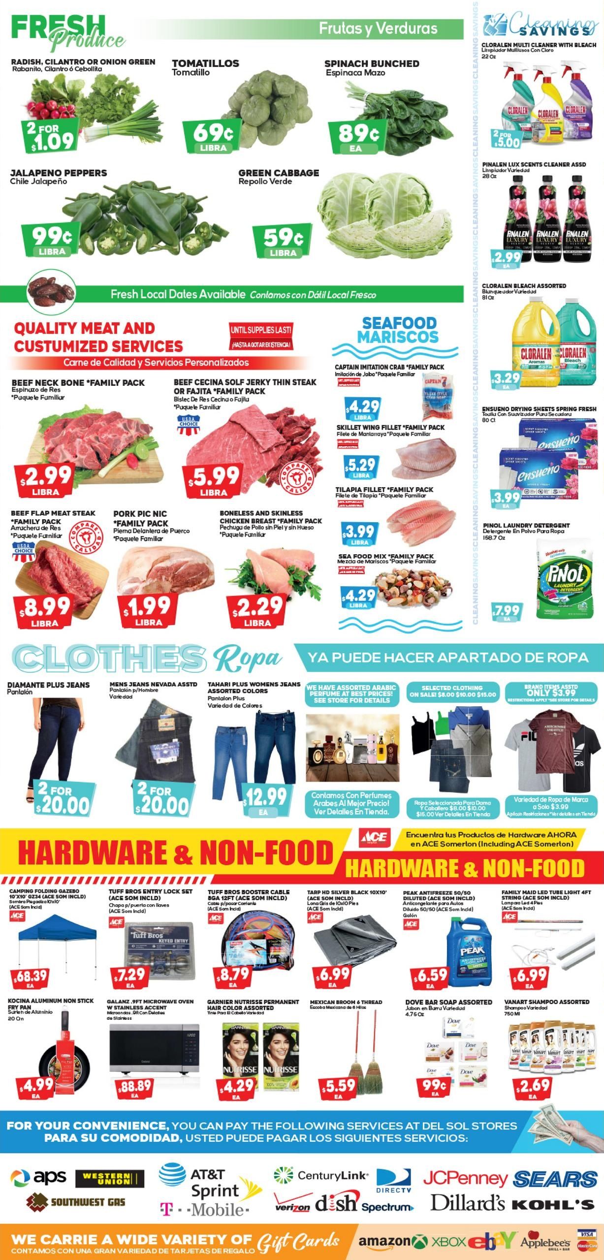 Del Sol IGA (Yuma–Holtville Area, AZ–CA) Weekly Ad August 5 - 11, 2026