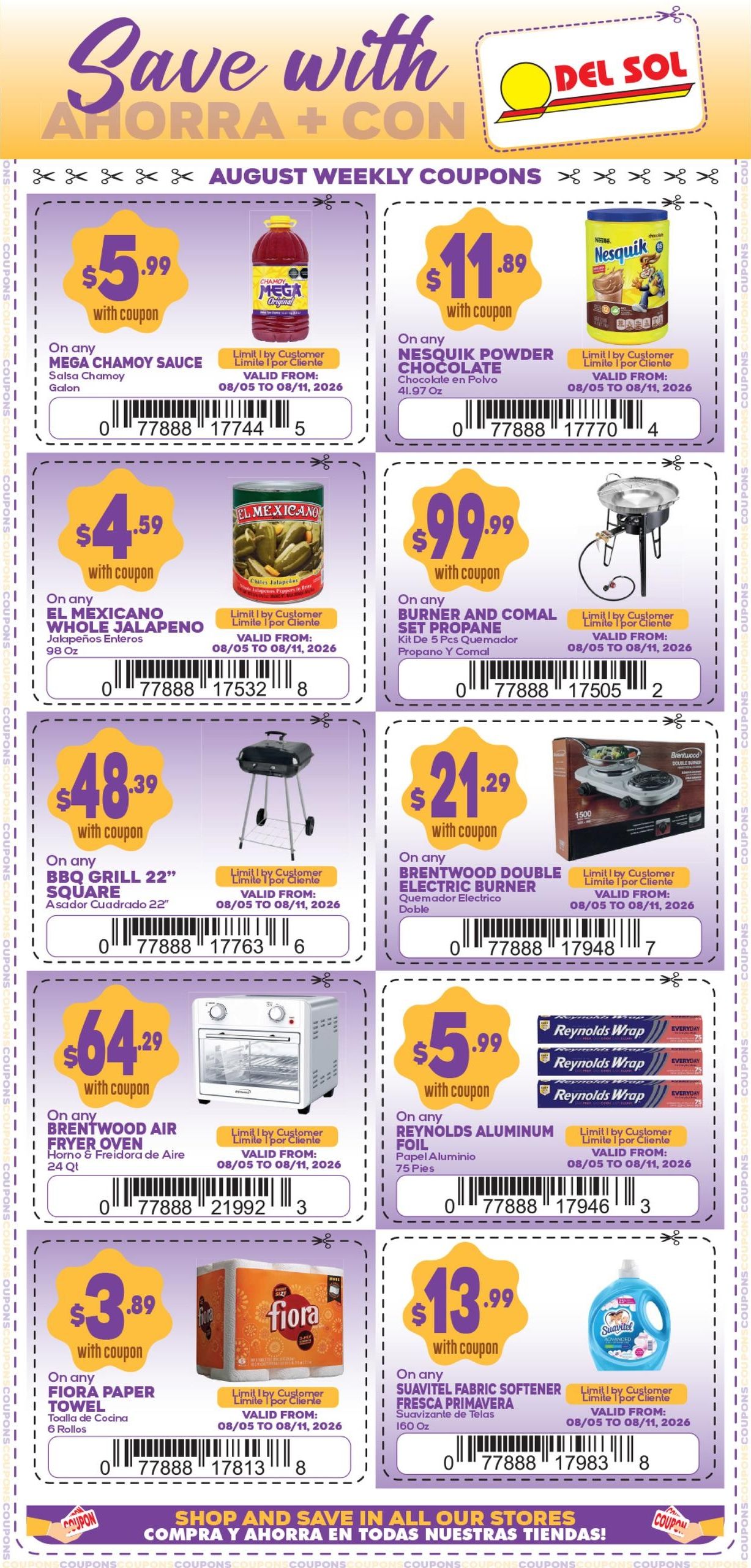 Del Sol IGA (Yuma–Holtville Area, AZ–CA) Weekly Ad August 5 - 11, 2026