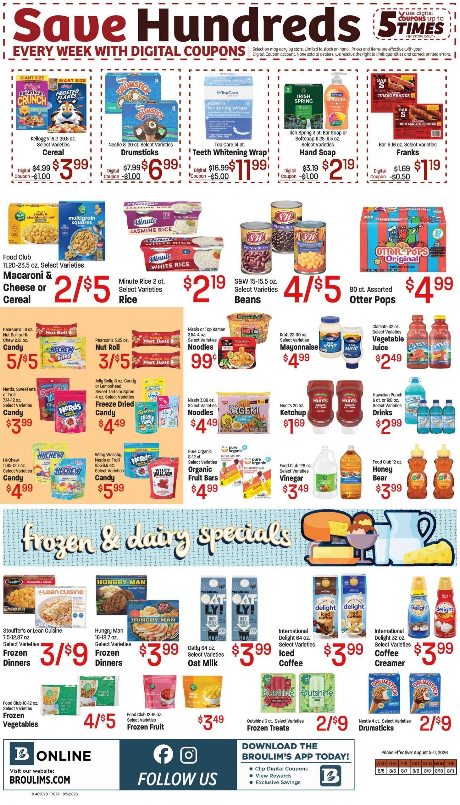 Broulim's Weekly Ad August 5 - 11, 2026