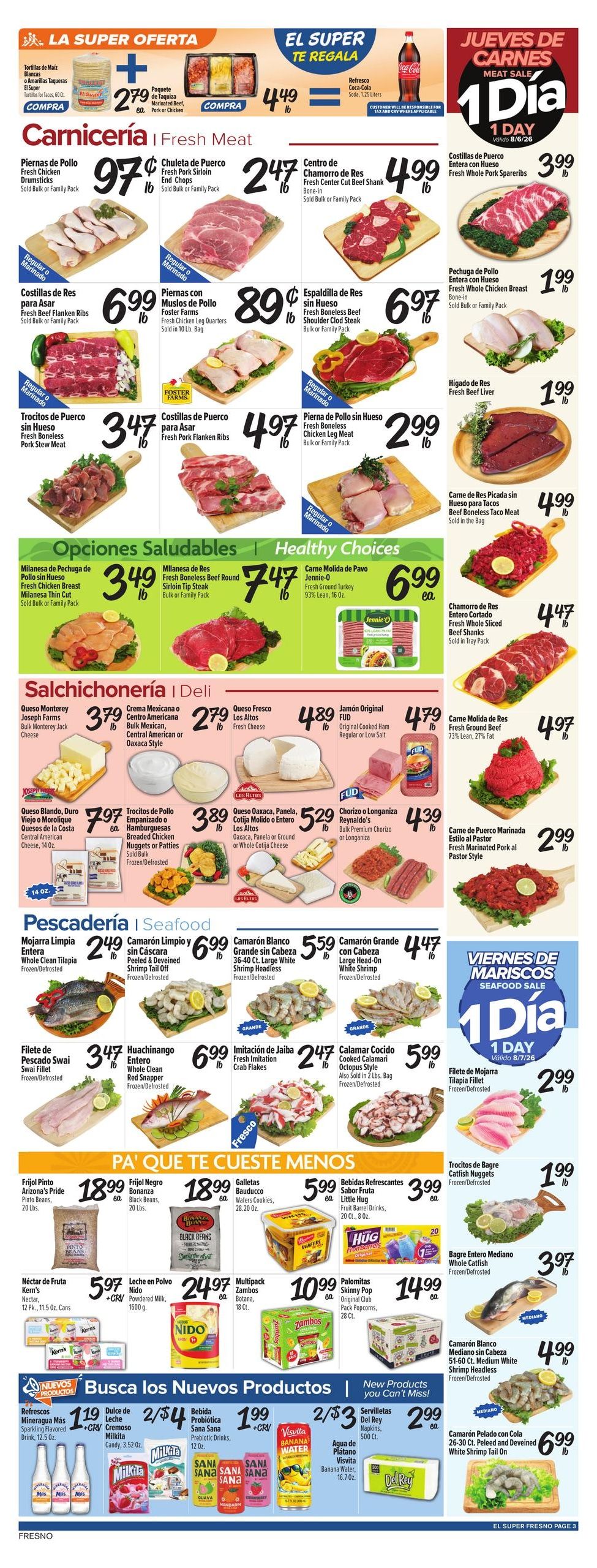 El Super (Clovis–Fresno Area, CA) Weekly Ad August 5 - 11, 2026