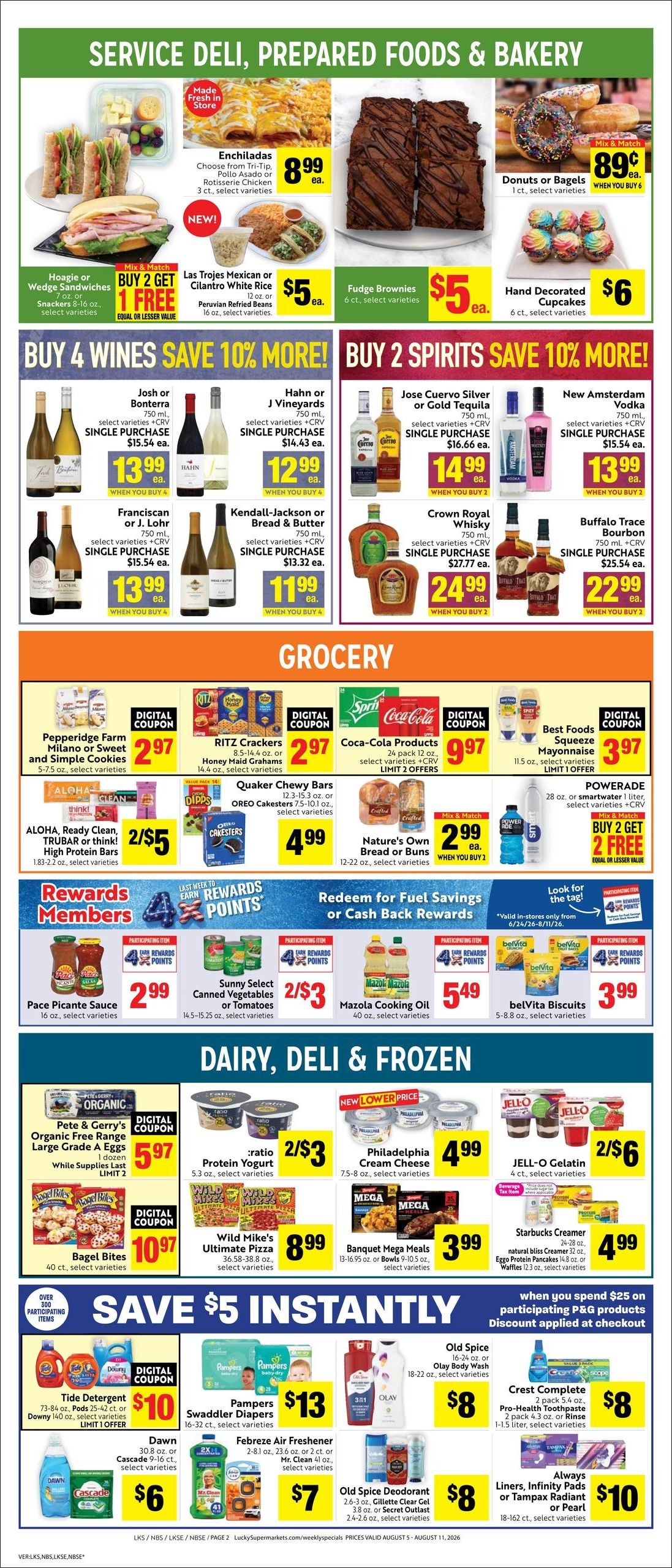 Lucky Supermarkets (San Francisco–Oakland Area, CA) Weekly Ad August 5 - 11, 2026