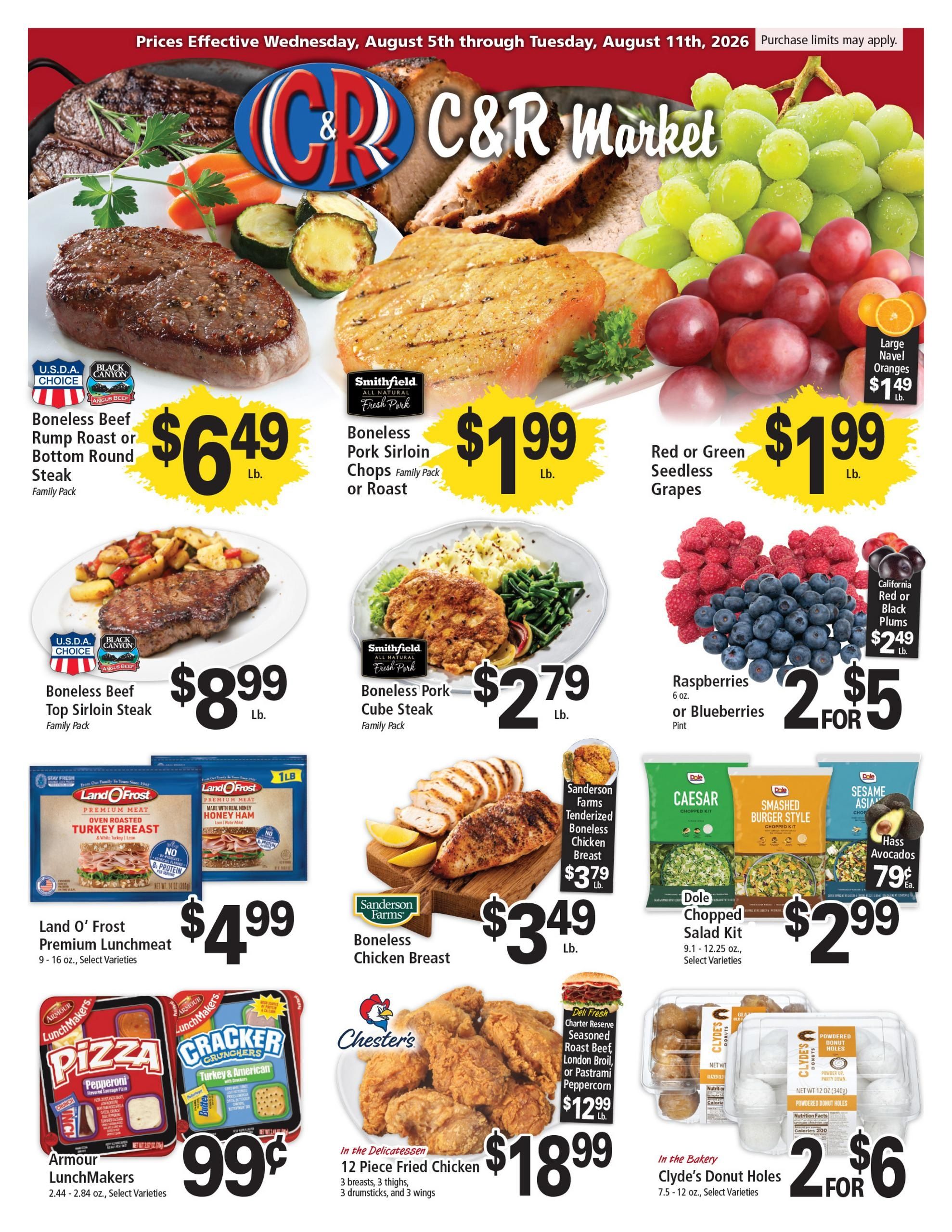 C&R Supermarkets (MO) Weekly Ad August 5 - 11, 2026