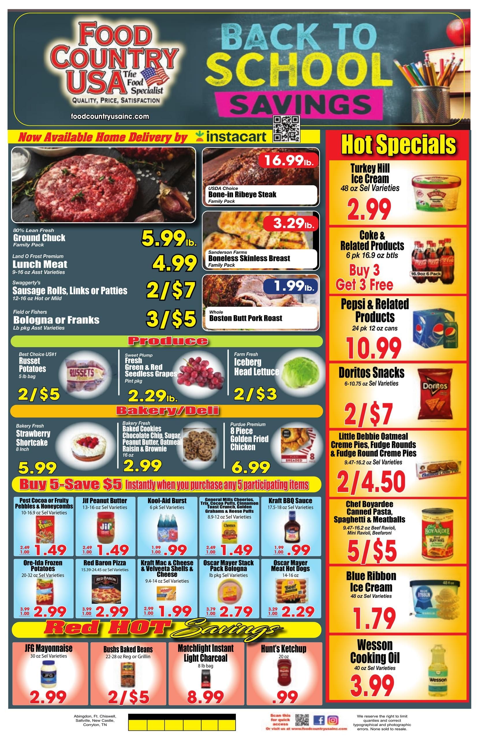 Food Country USA Weekly Ad August 5 - 11, 2026