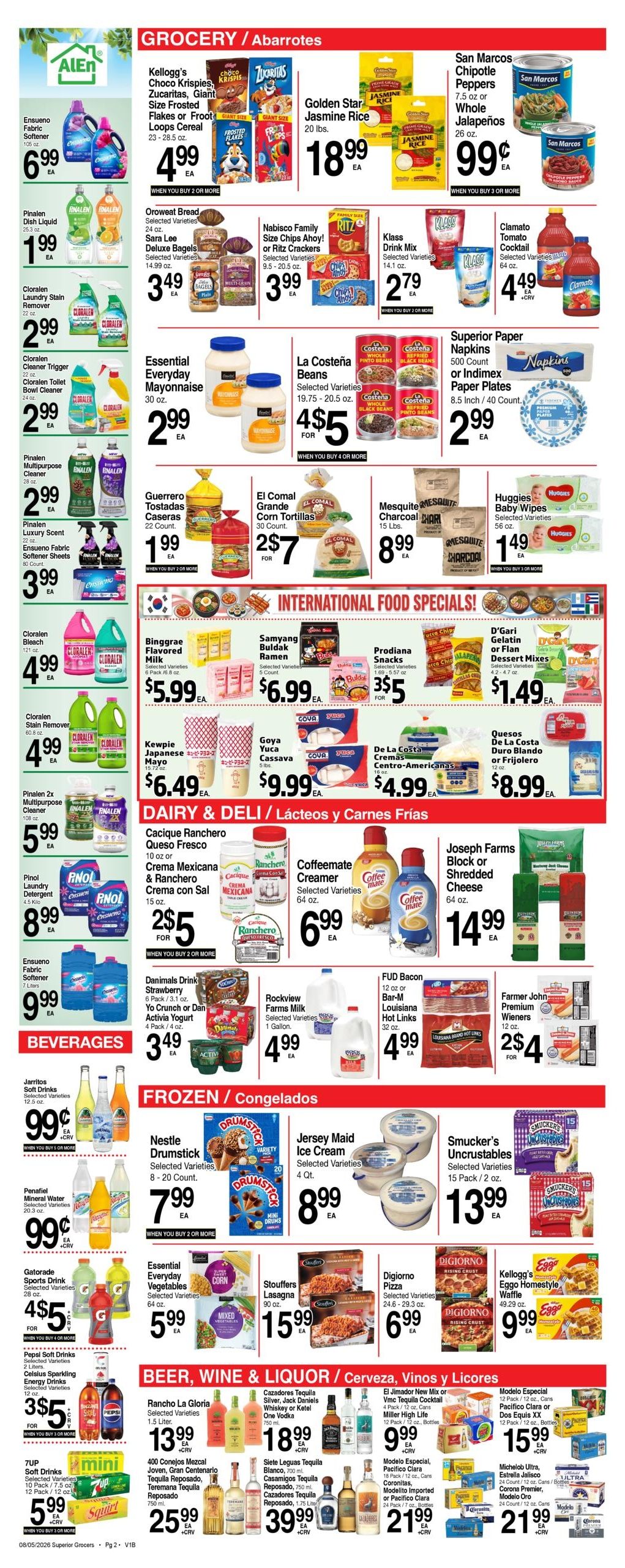Superior Grocers (Adelanto Area, CA) Weekly Specials Weekly Ad August 5 - 11, 2026
