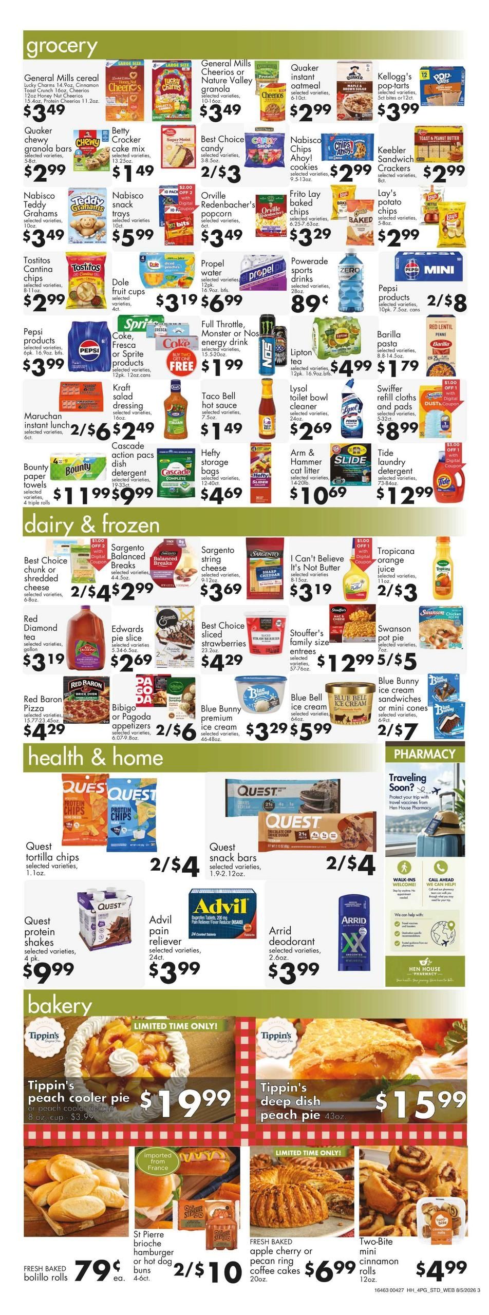 Hen House Weekly Ad August 5 - 11, 2026