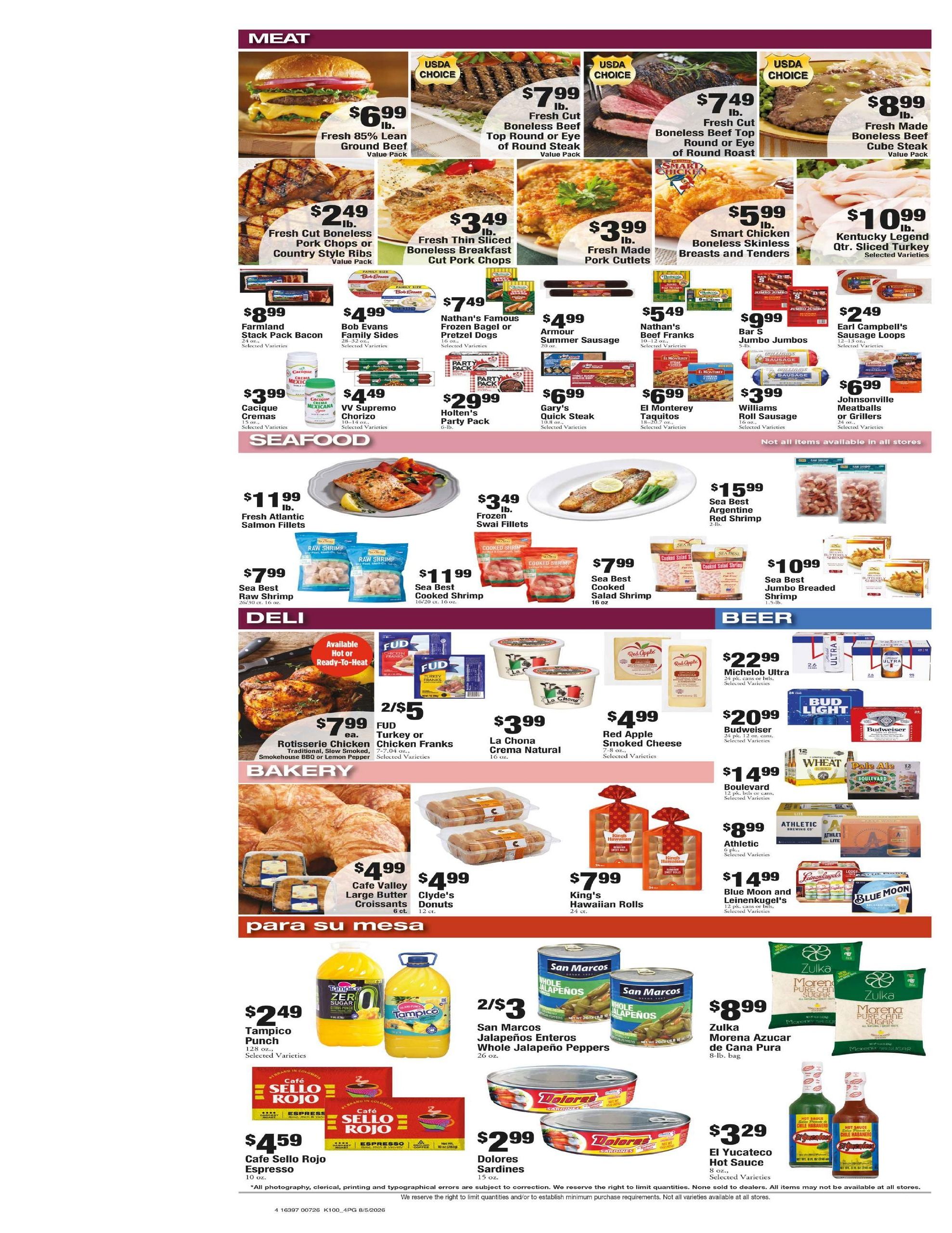Payless Discount Foods (Olathe–Overland Park Area, KS) Weekly Ad August 5 - 11, 2026