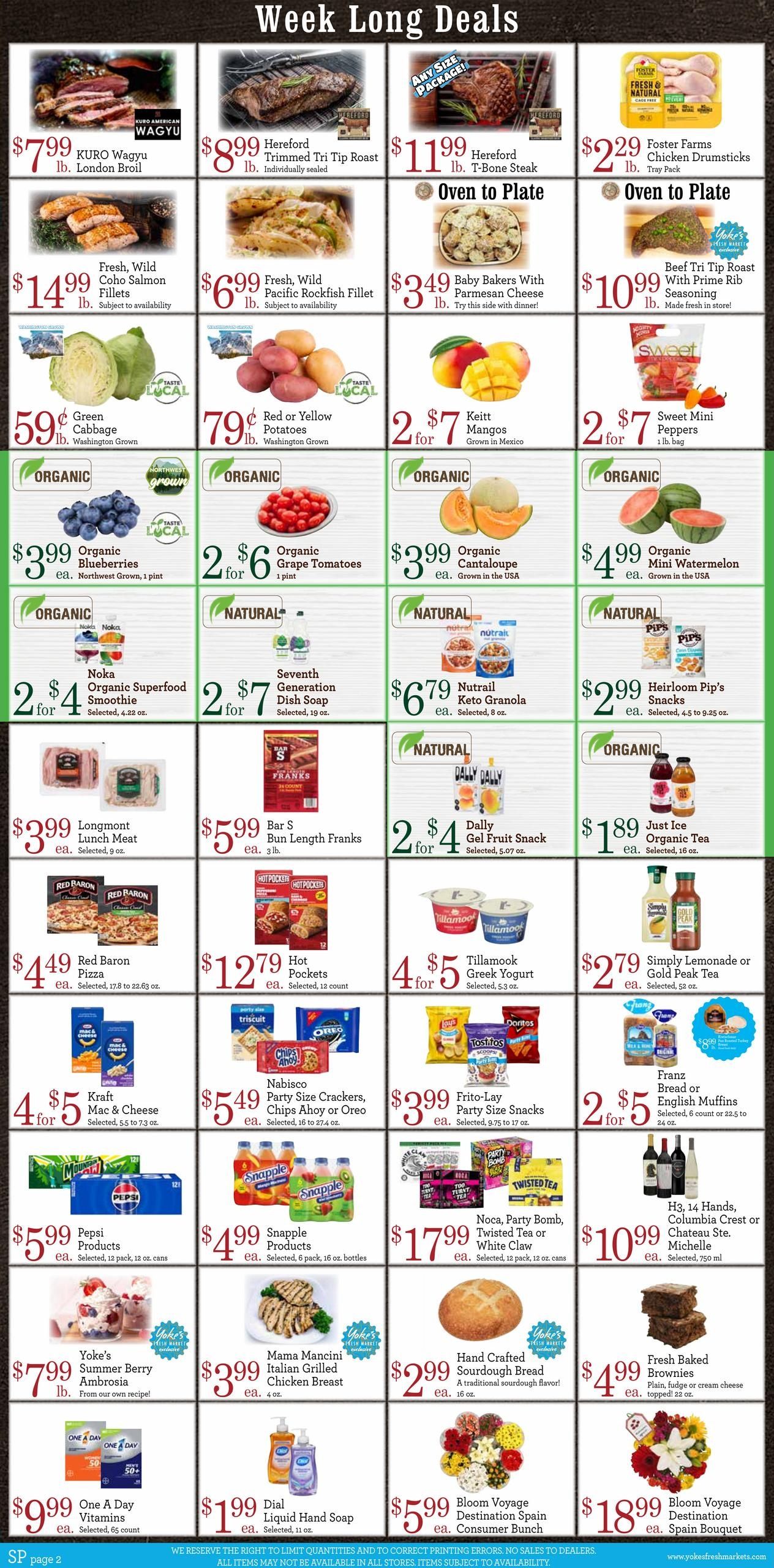 Yoke's Fresh Market (Spokane–Colbert Area, WA) Weekly Ad August 5 - 11, 2026