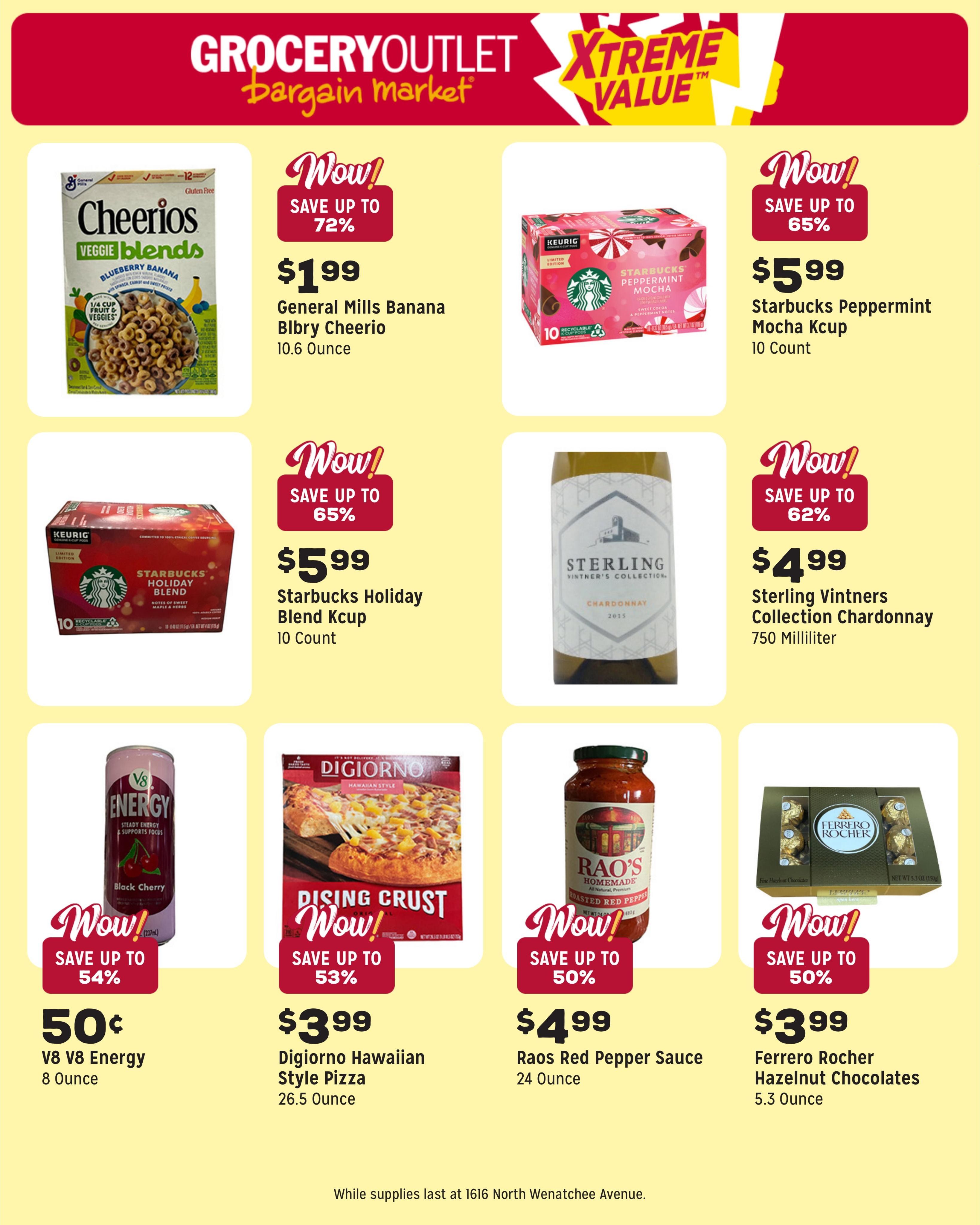 Grocery Outlet (Wenatchee Area, WA) Weekly Ad August 5 - 11, 2026