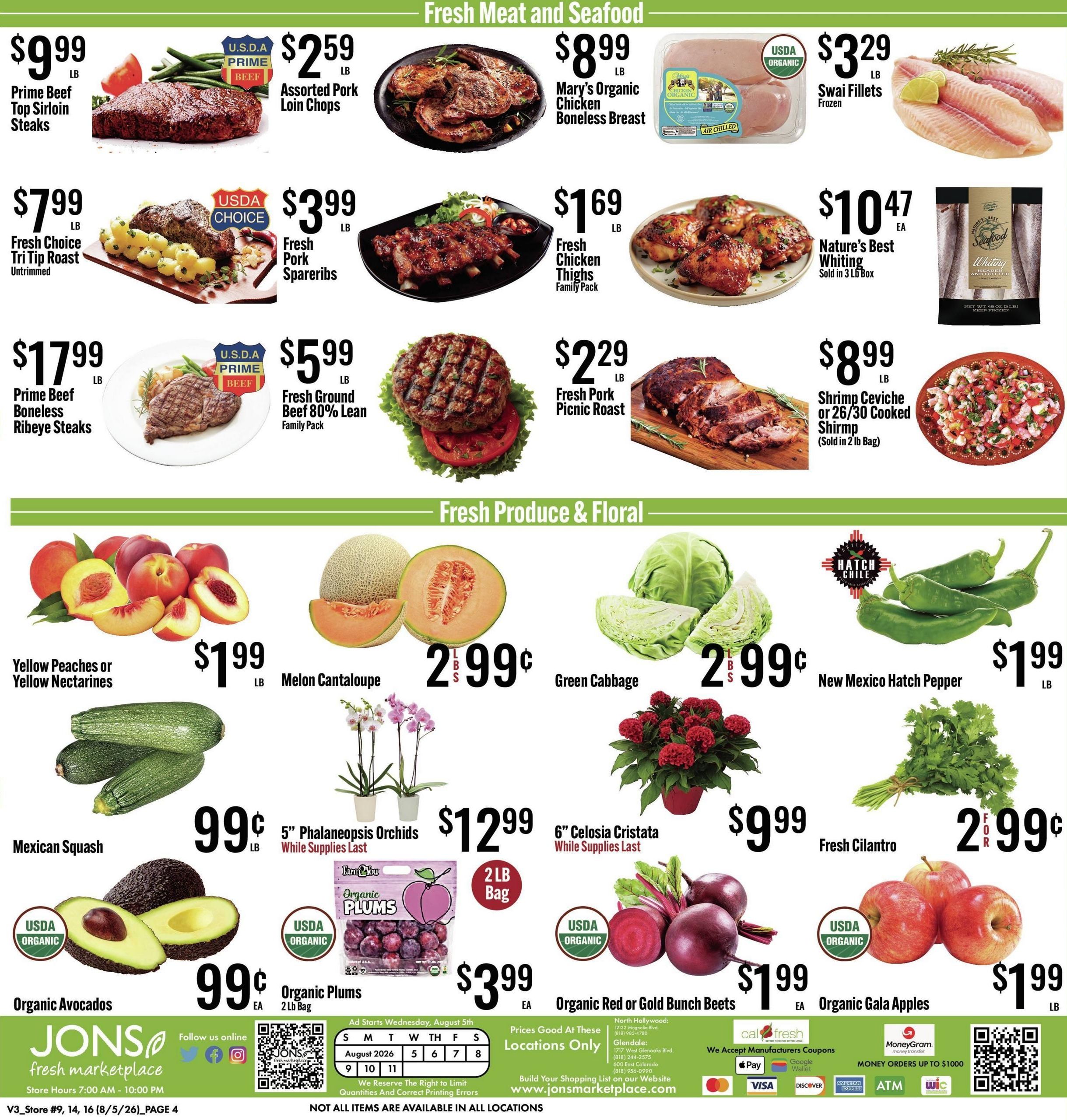 Jons International Marketplace (Alhambra–Pasadena Area, CA) Weekly Ad August 5 - 11, 2026