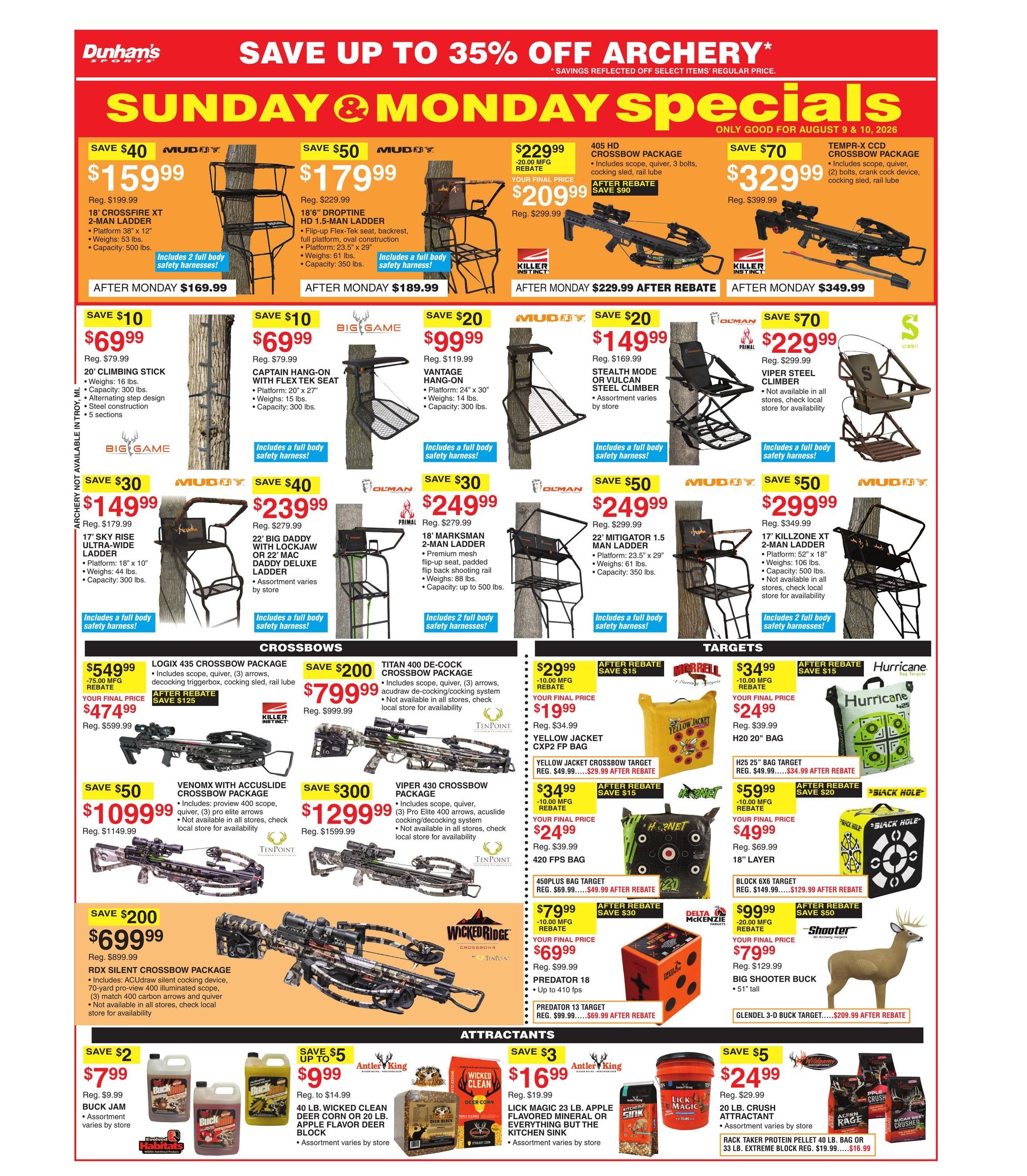 Dunham's Sports Weekly Ad August 7 - 13, 2026