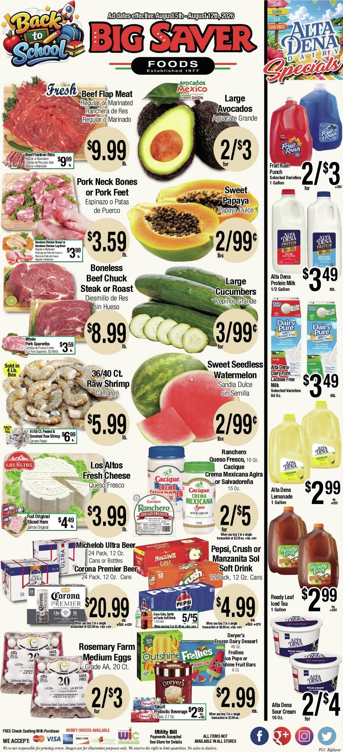 Big Saver Foods Weekly Ad August 5 - 11, 2026