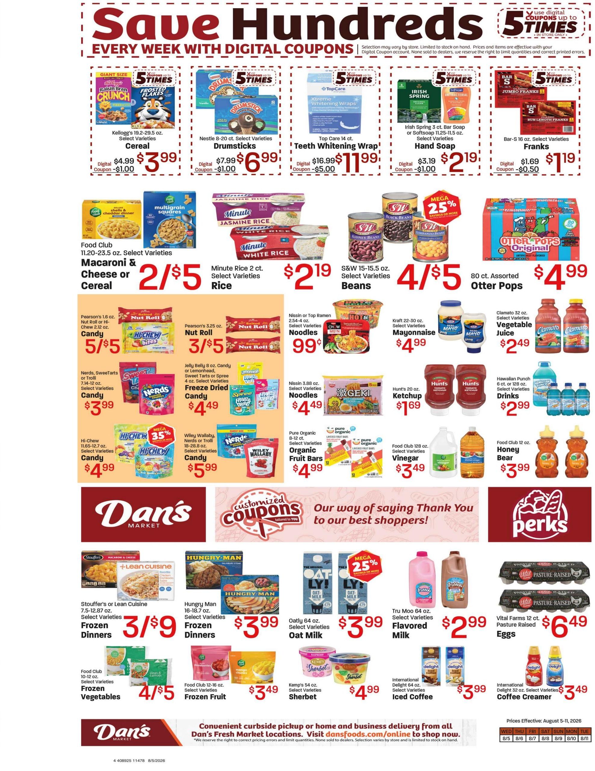 Dan's Fresh Market (Salt Lake City–Centerville Area, UT) Weekly Ad August 5 - 11, 2026