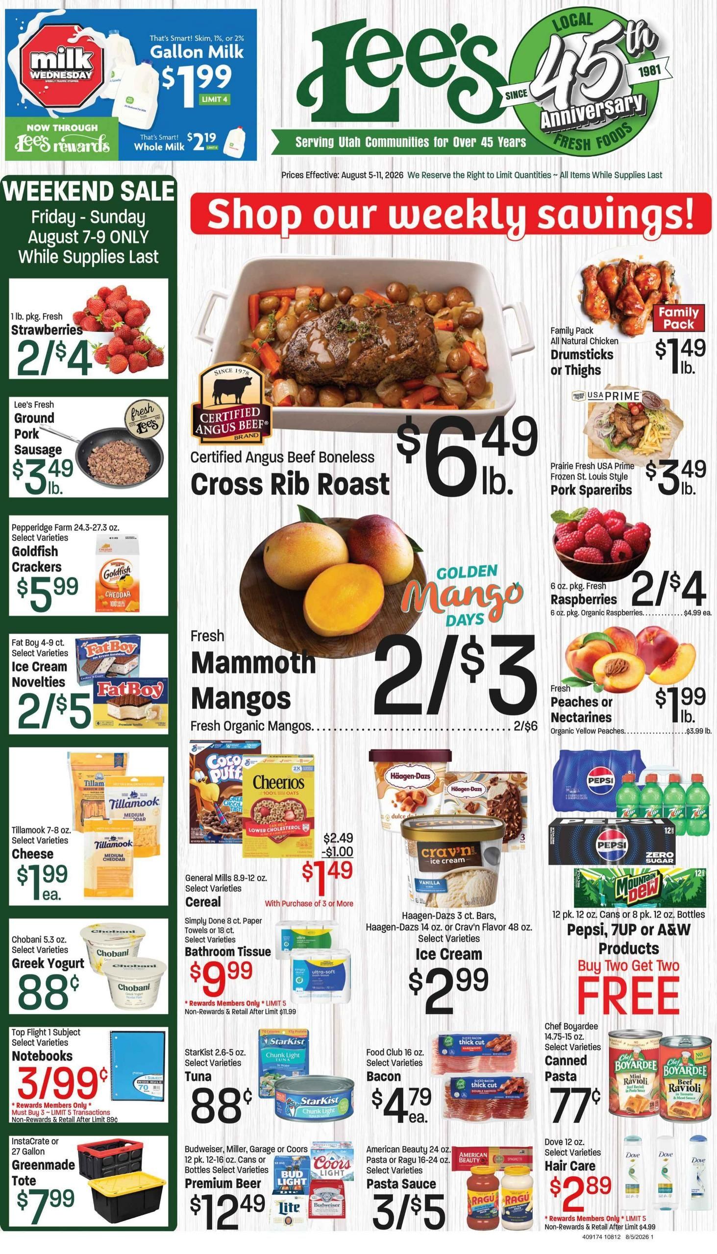 Lee's Marketplace (Salt Lake City–Centerville Area, UT) Weekly Ad August 5 - 11, 2026