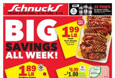 Schnucks (St. Louis–Lovejoy Area, IL–MO) Weekly Print Weekly Ad August 12 - 18, 2026